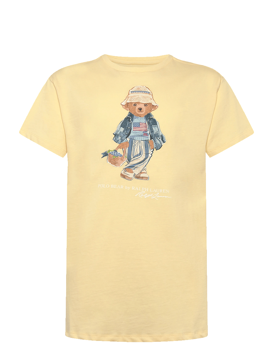 Ralph Lauren Kids - 26/1 JERSEY-KNT-DRESSES - kurzärmelige - t-bird yellow - 0