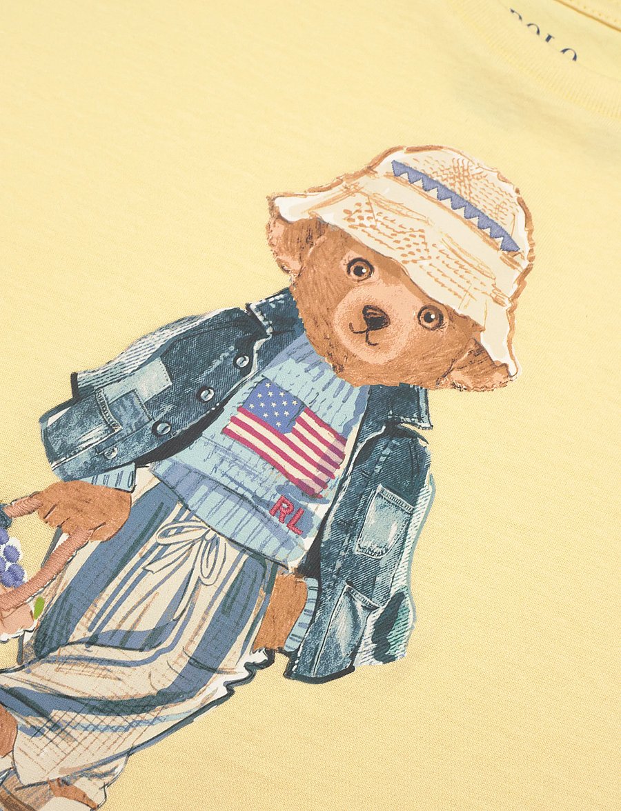 Ralph Lauren Kids - 26/1 JERSEY-KNT-DRESSES - kurzärmelige - t-bird yellow - 2