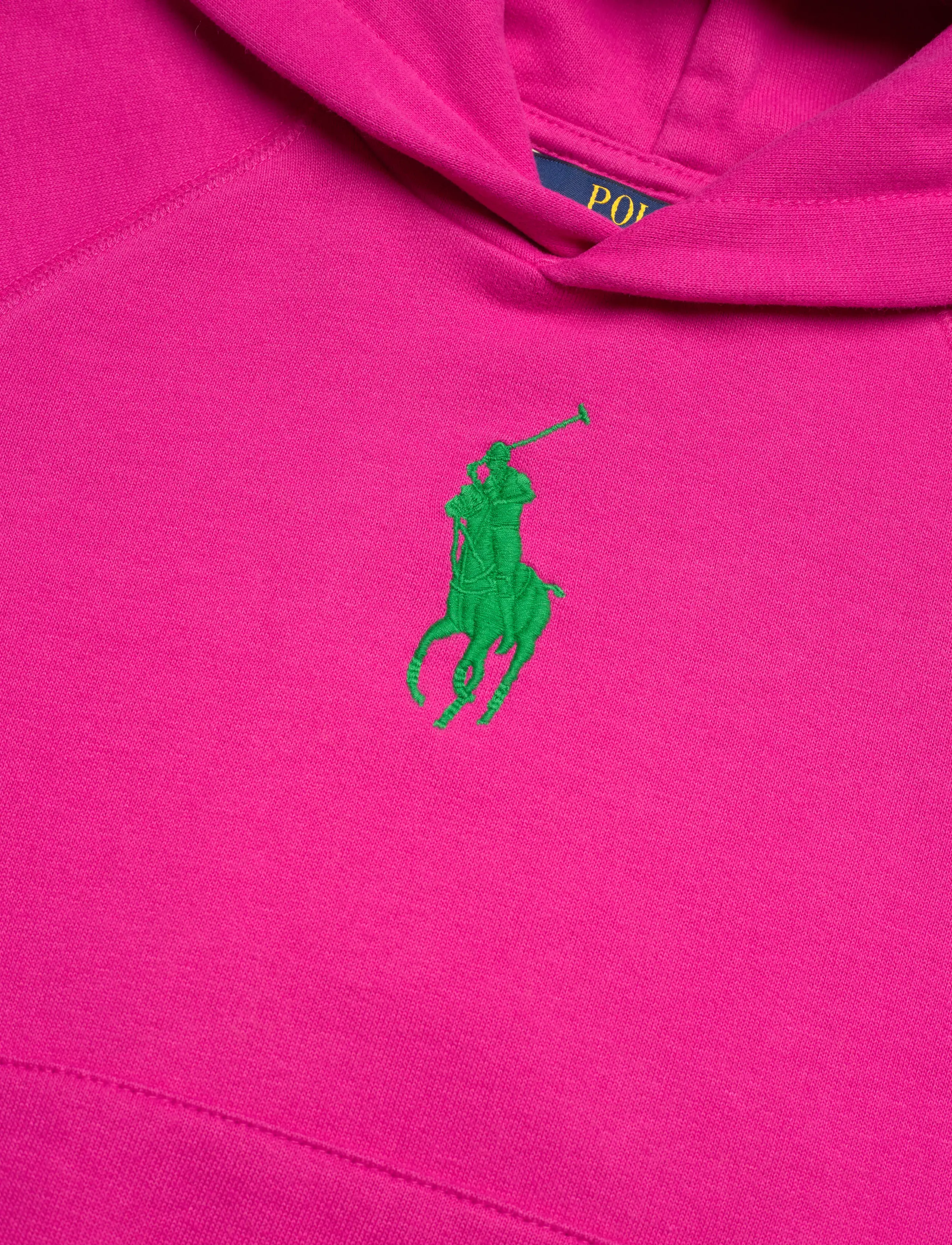 Ralph Lauren Kids - Big Pony Fleece Hoodie - hættetrøjer - college pink - 2