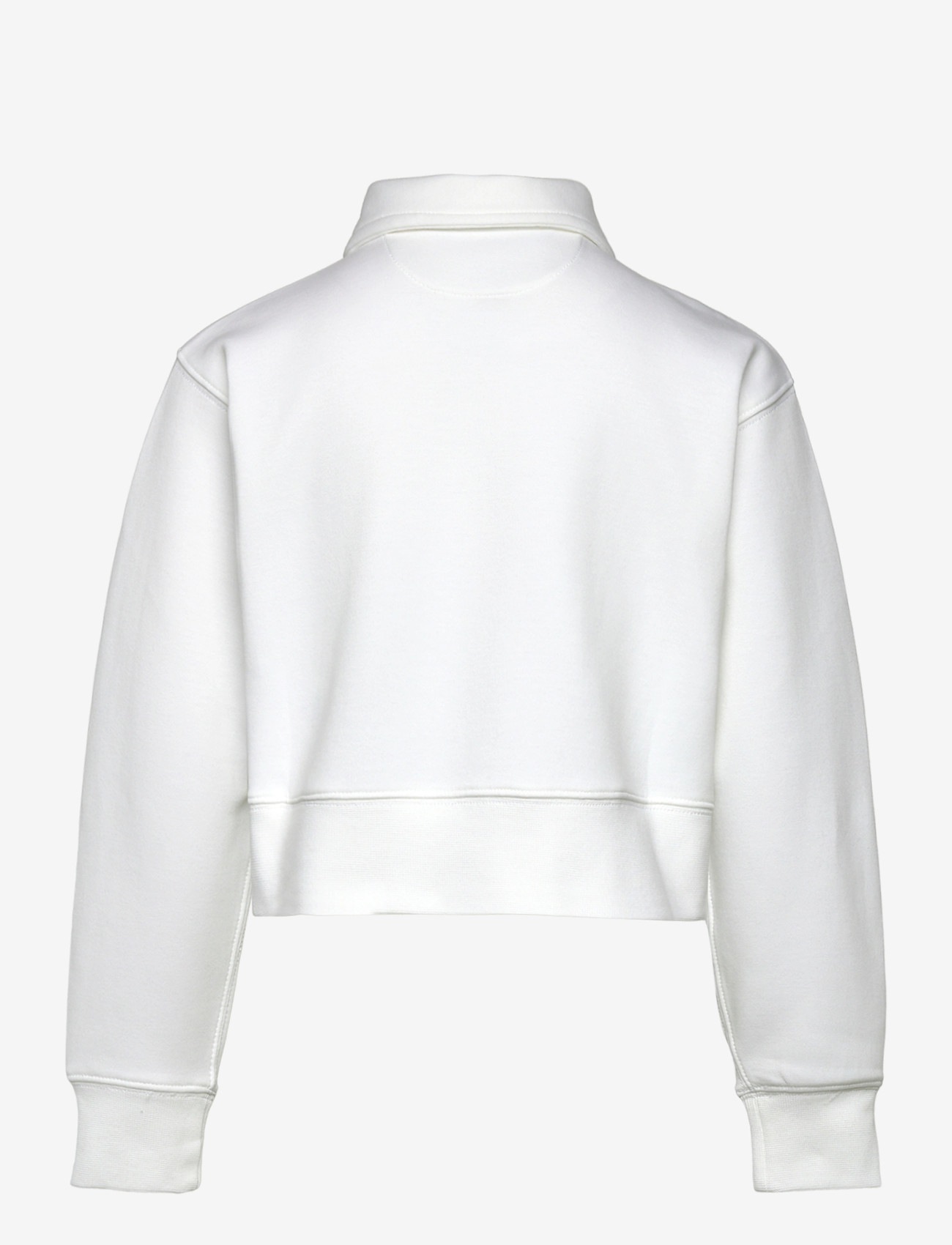 Ralph Lauren Kids - Double-Knit Collared Boxy Sweatshirt - sweatshirts - white - 1