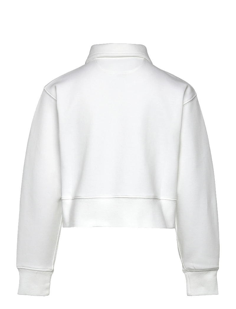 Ralph Lauren Kids - Double-Knit Collared Boxy Sweatshirt - sweatshirts - white - 1