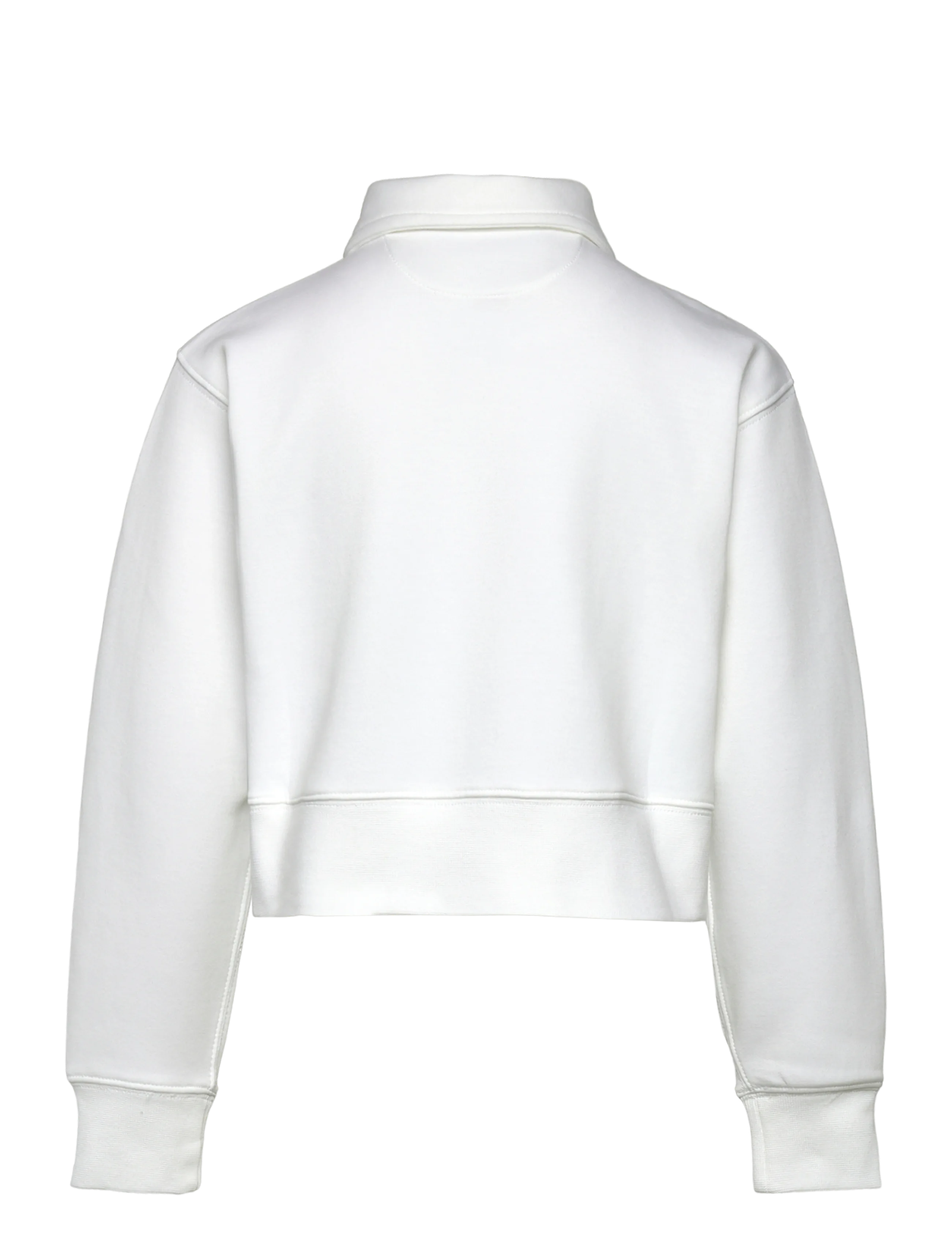 Ralph Lauren Kids - Double-Knit Collared Boxy Sweatshirt - sweatshirts - white - 1
