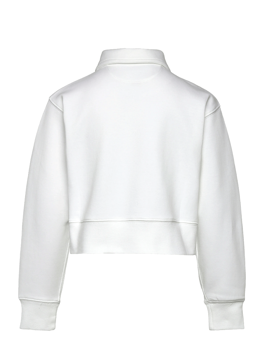 Ralph Lauren Kids - Double-Knit Collared Boxy Sweatshirt - sweatshirts - white - 1