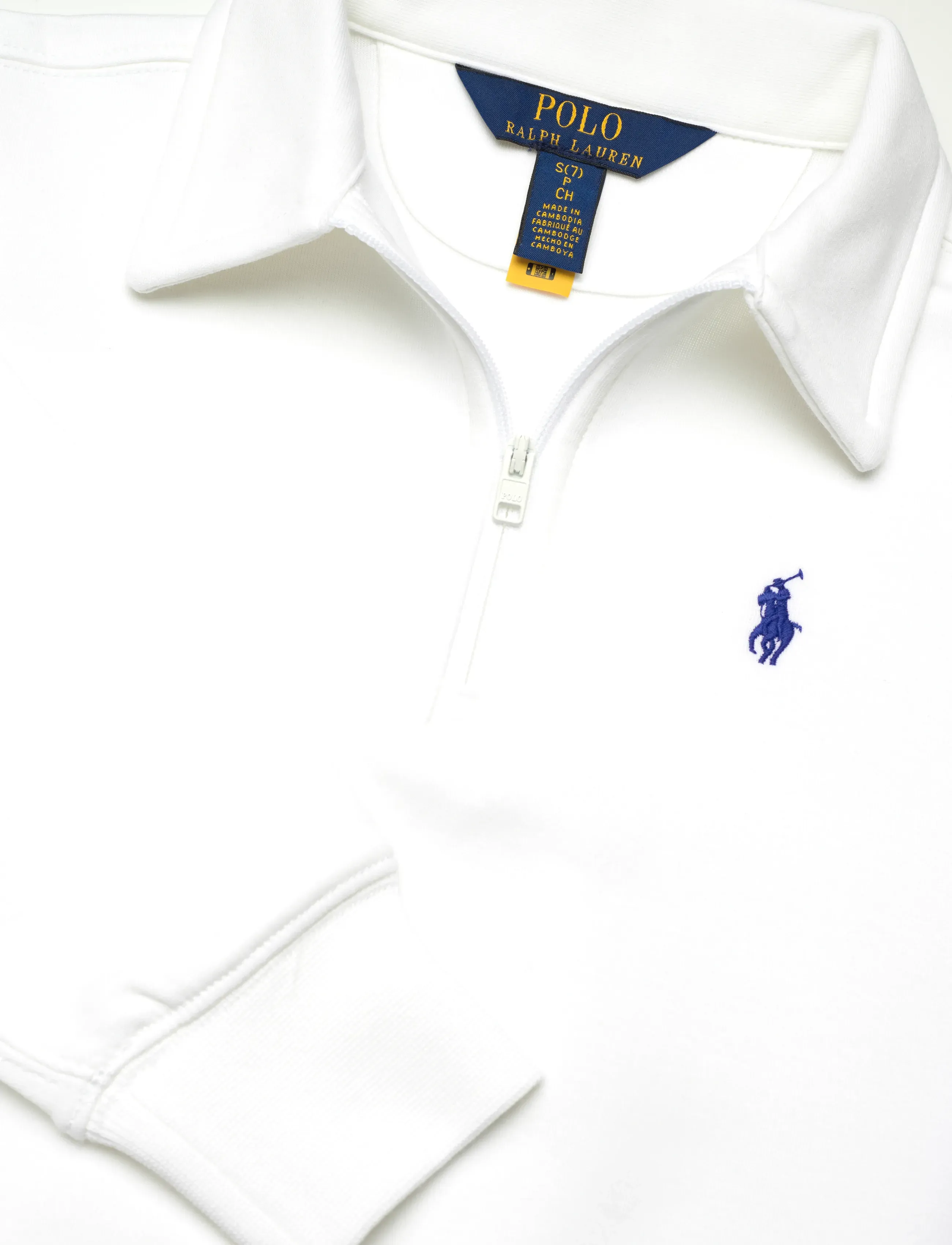 Ralph Lauren Kids - Double-Knit Collared Boxy Sweatshirt - sweatshirts - white - 2