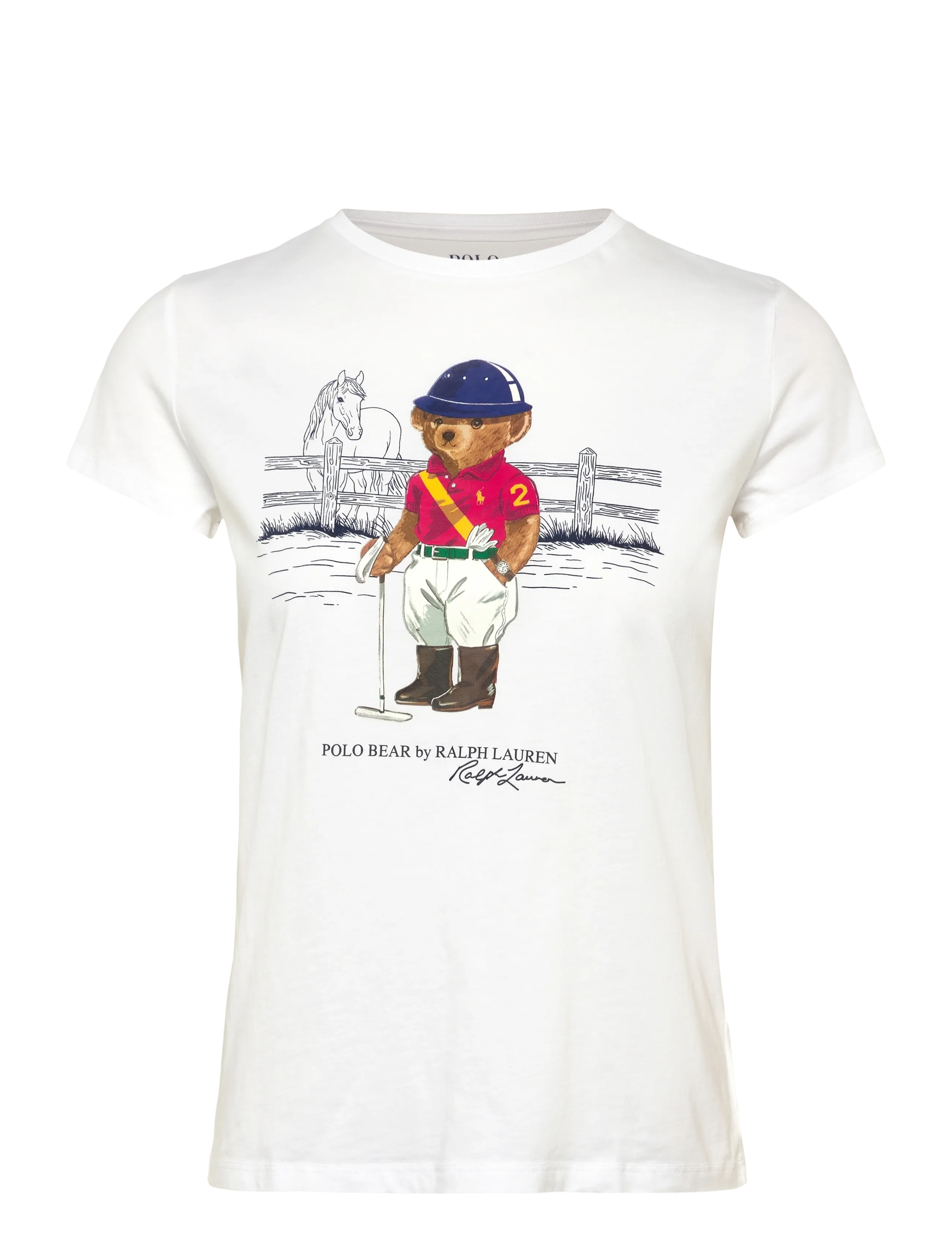 Polo Bear Cotton Jersey Tee - WHITE