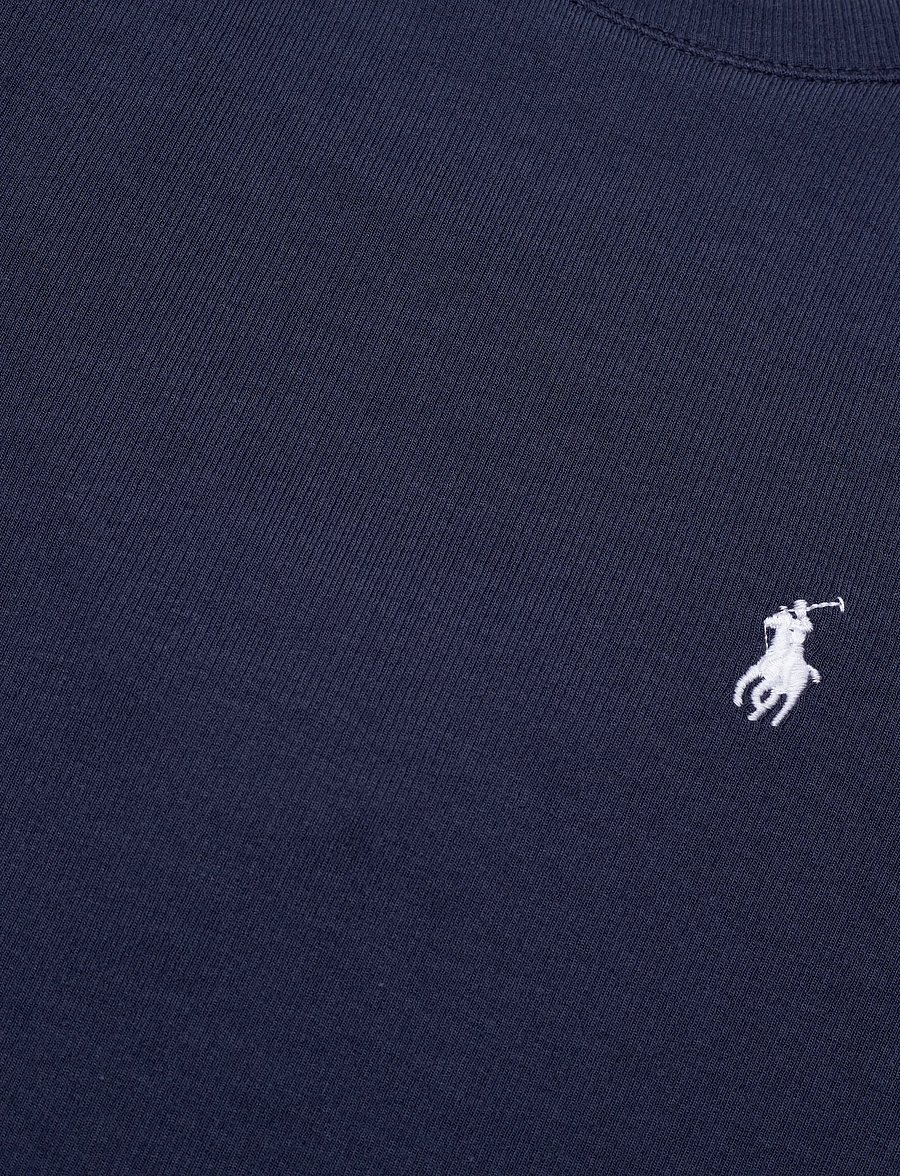 Ralph Lauren Kids - Pleated-Skirt Ribbed Dress - langærmede hverdagskjoler - newport navy - 2