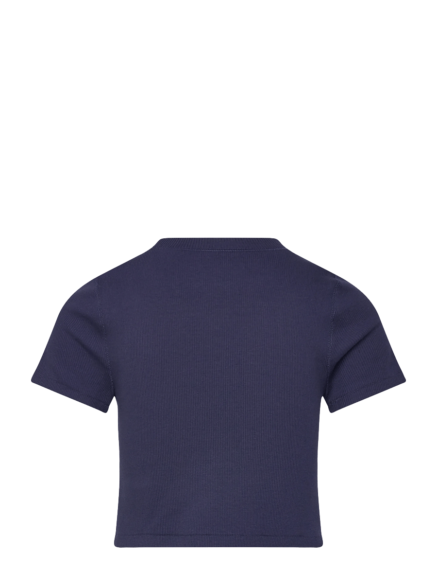 Ralph Lauren Kids - Ribbed Boxy Tee - kurzärmelige - newport navy - 1