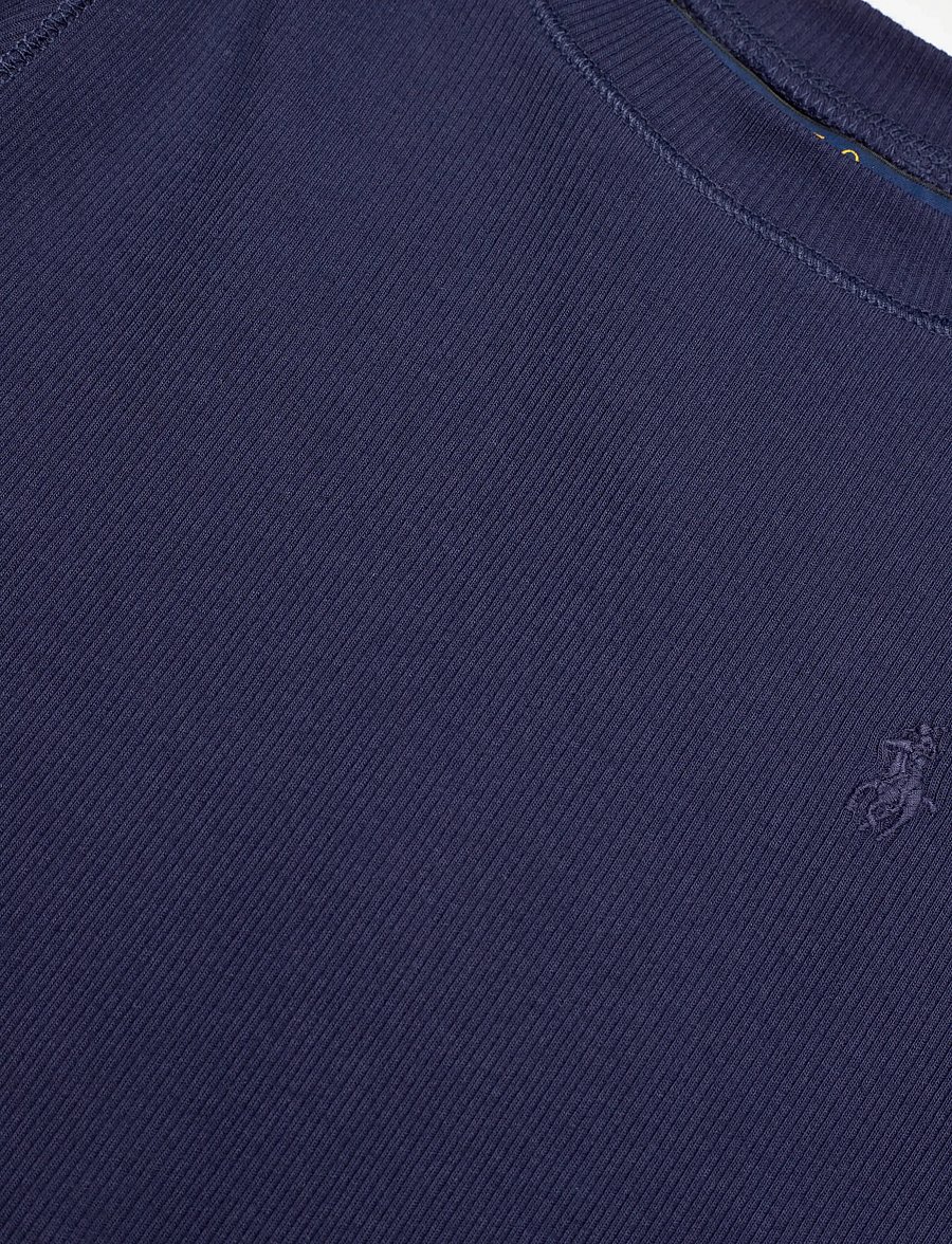 Ralph Lauren Kids - Ribbed Boxy Tee - kurzärmelige - newport navy - 2