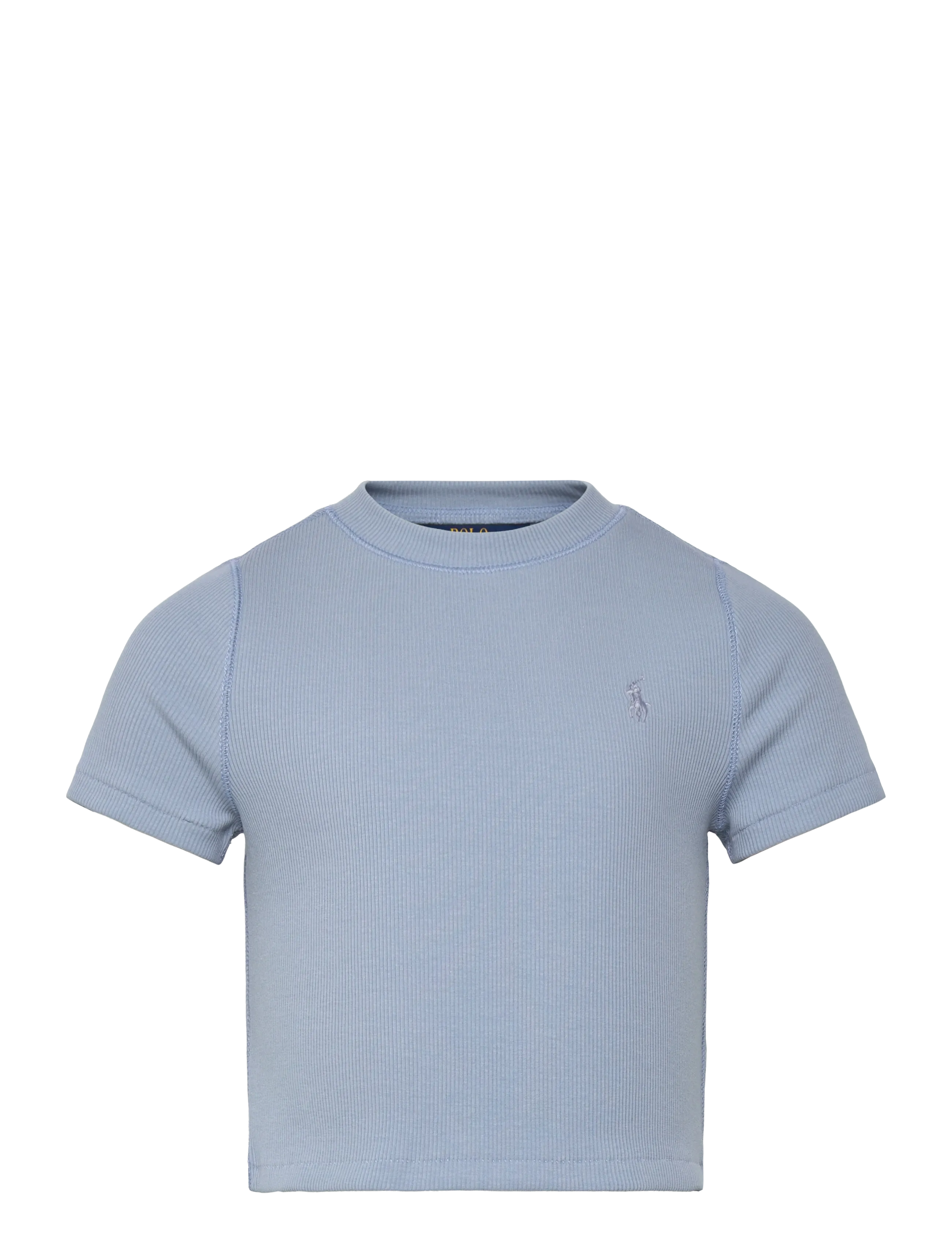 Ralph Lauren Kids Ribbed Boxy Tee - Overdele - VESSEL BLUE / blue
