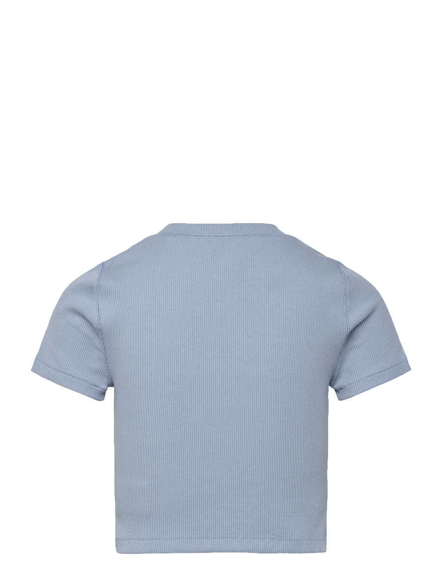 Ralph Lauren Kids - Ribbed Boxy Tee - kurzärmelige - vessel blue - 1