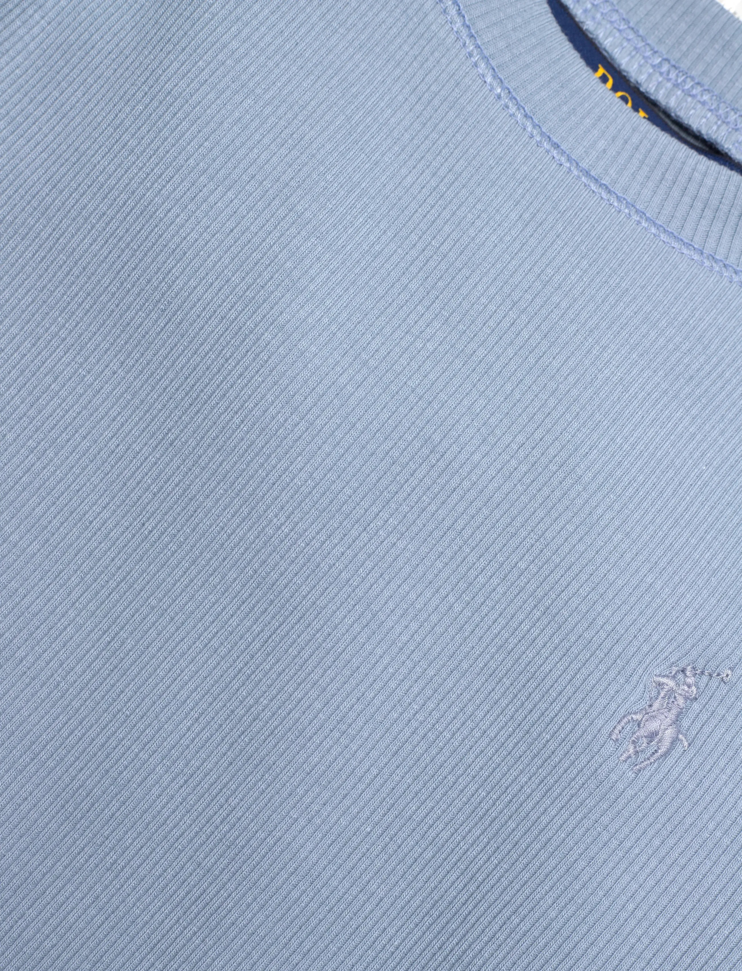 Ralph Lauren Kids - Ribbed Boxy Tee - kortærmede t-shirts - vessel blue - 2