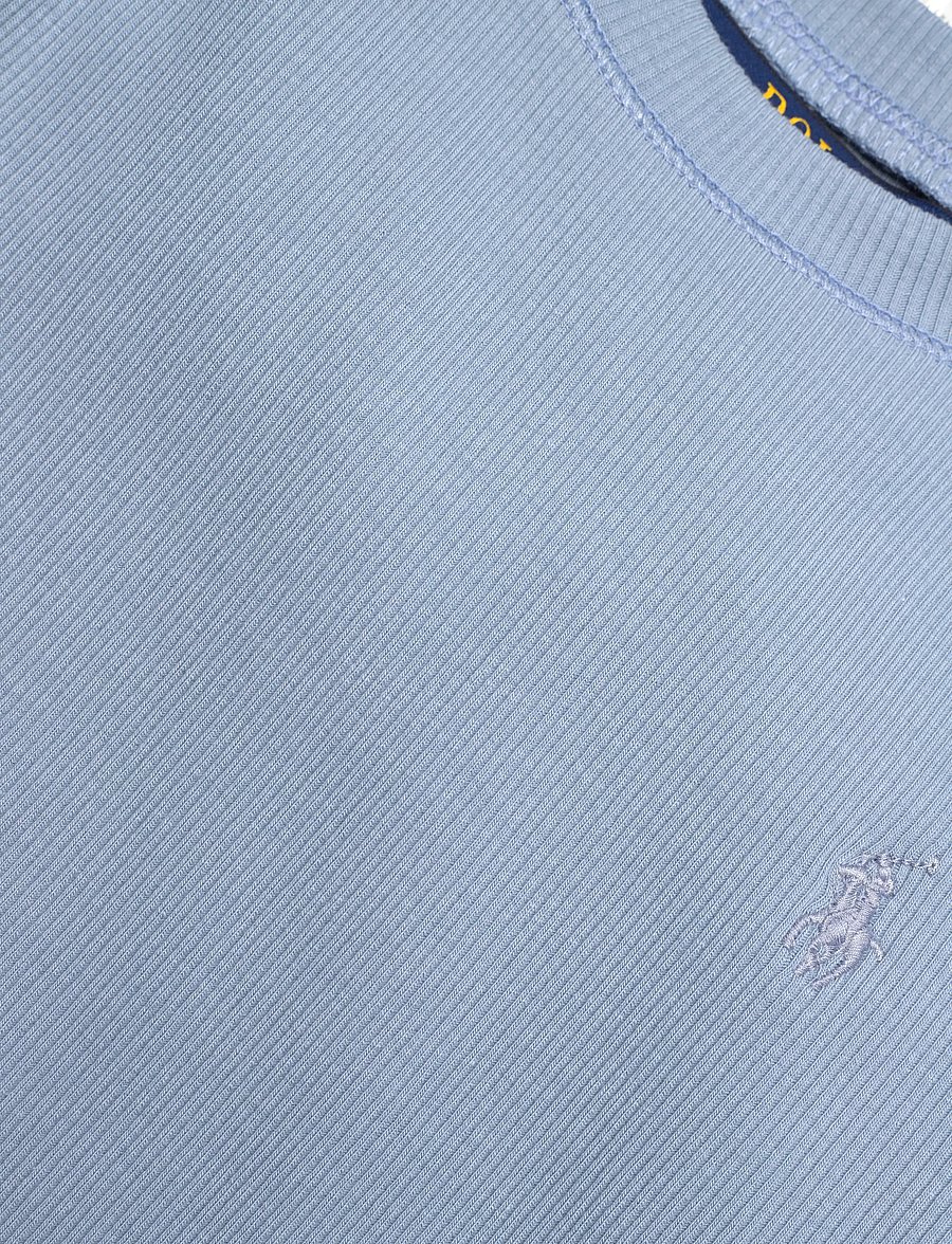 Ralph Lauren Kids - Ribbed Boxy Tee - kurzärmelige - vessel blue - 2