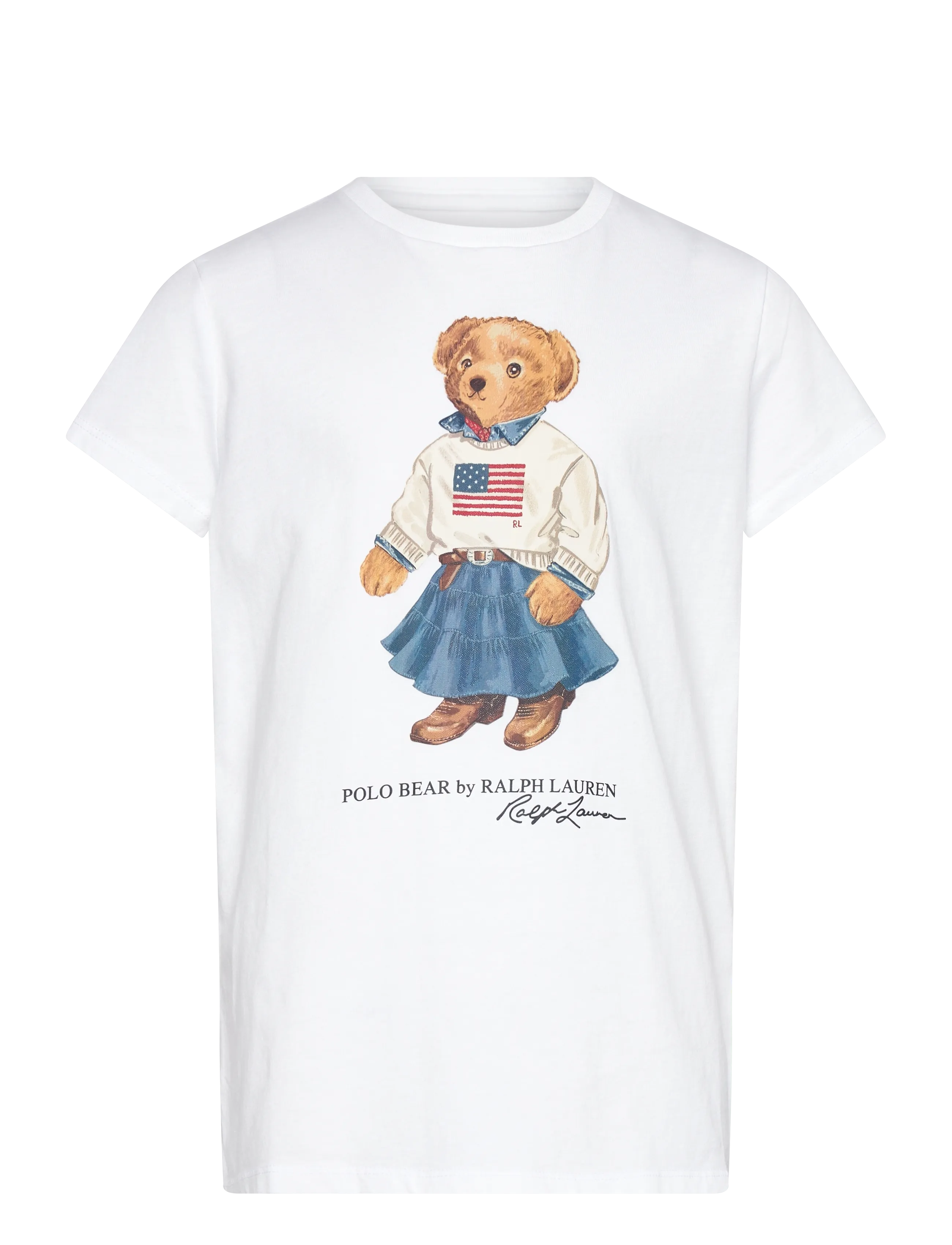 Ralph Lauren Kids Polo Bear Cotton Jersey Tee - Back to school - WHITE / white