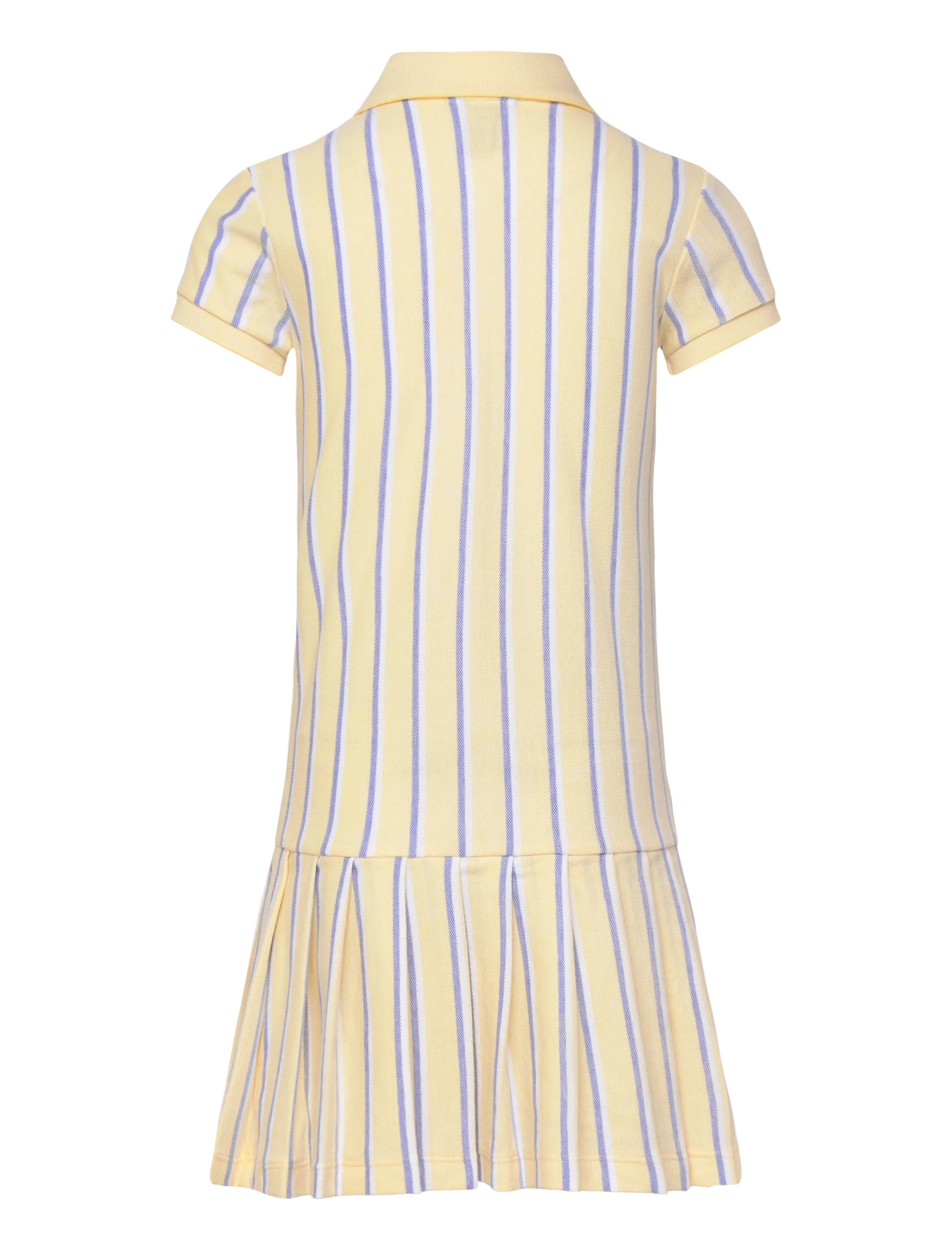 Ralph Lauren Kids - Striped Oxford Mesh Polo Dress - wicket yellow mul - 1