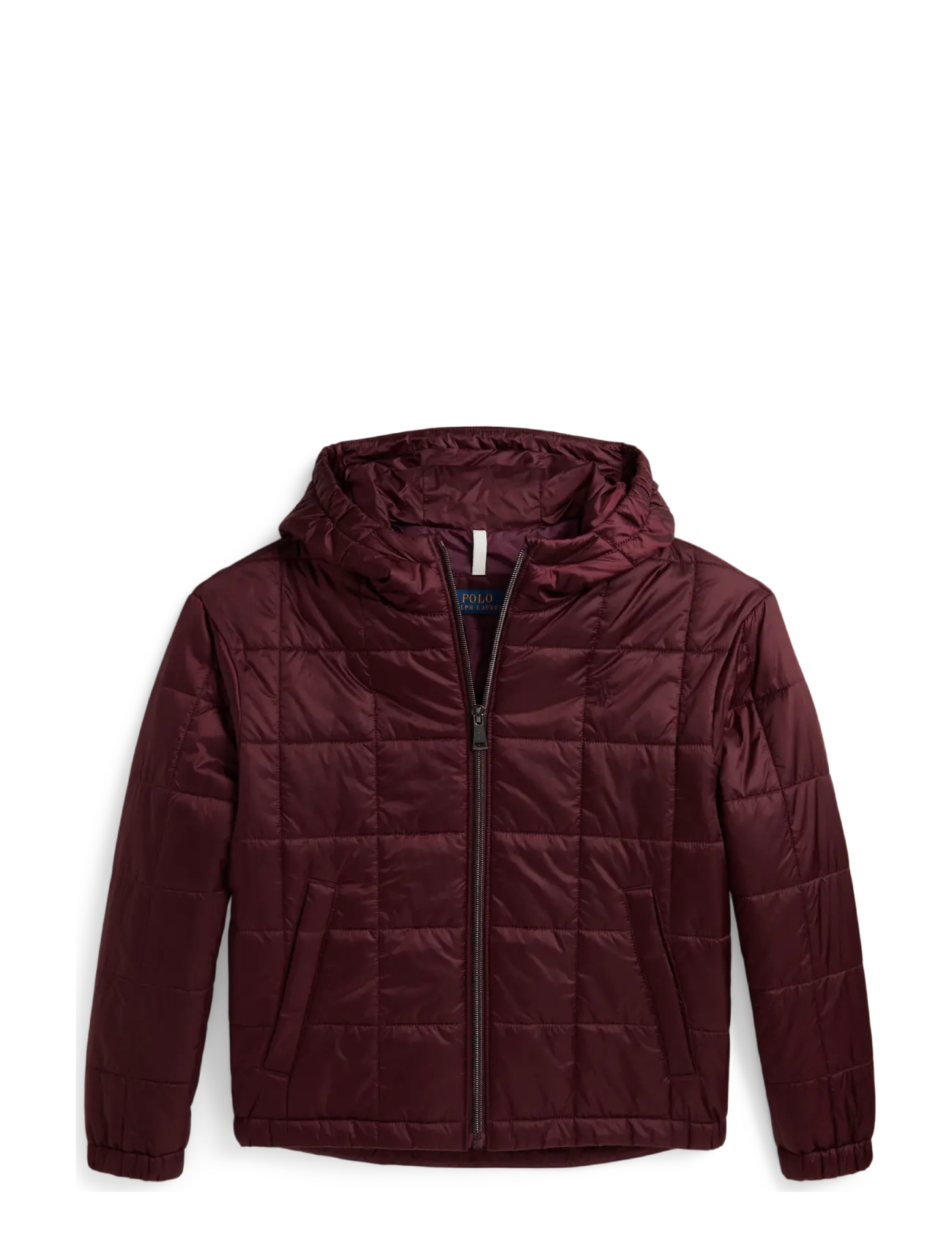 Ralph Lauren Kids Quilted Metallic Water-Repellent Jacket - Polo Ralph Lauren - RICH RUBY / burgundy