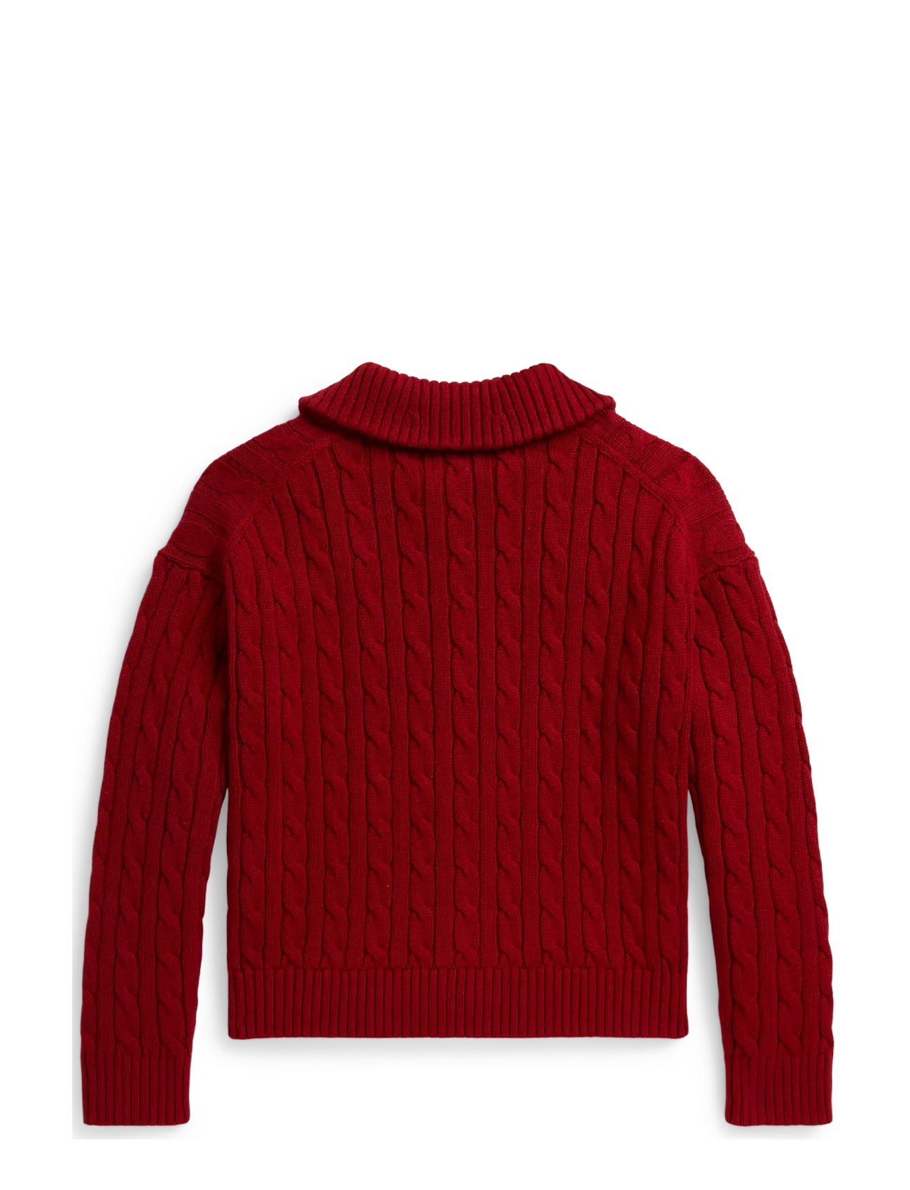 Ralph Lauren Kids - Cable-Knit Collared Cardigan - camden red - 1