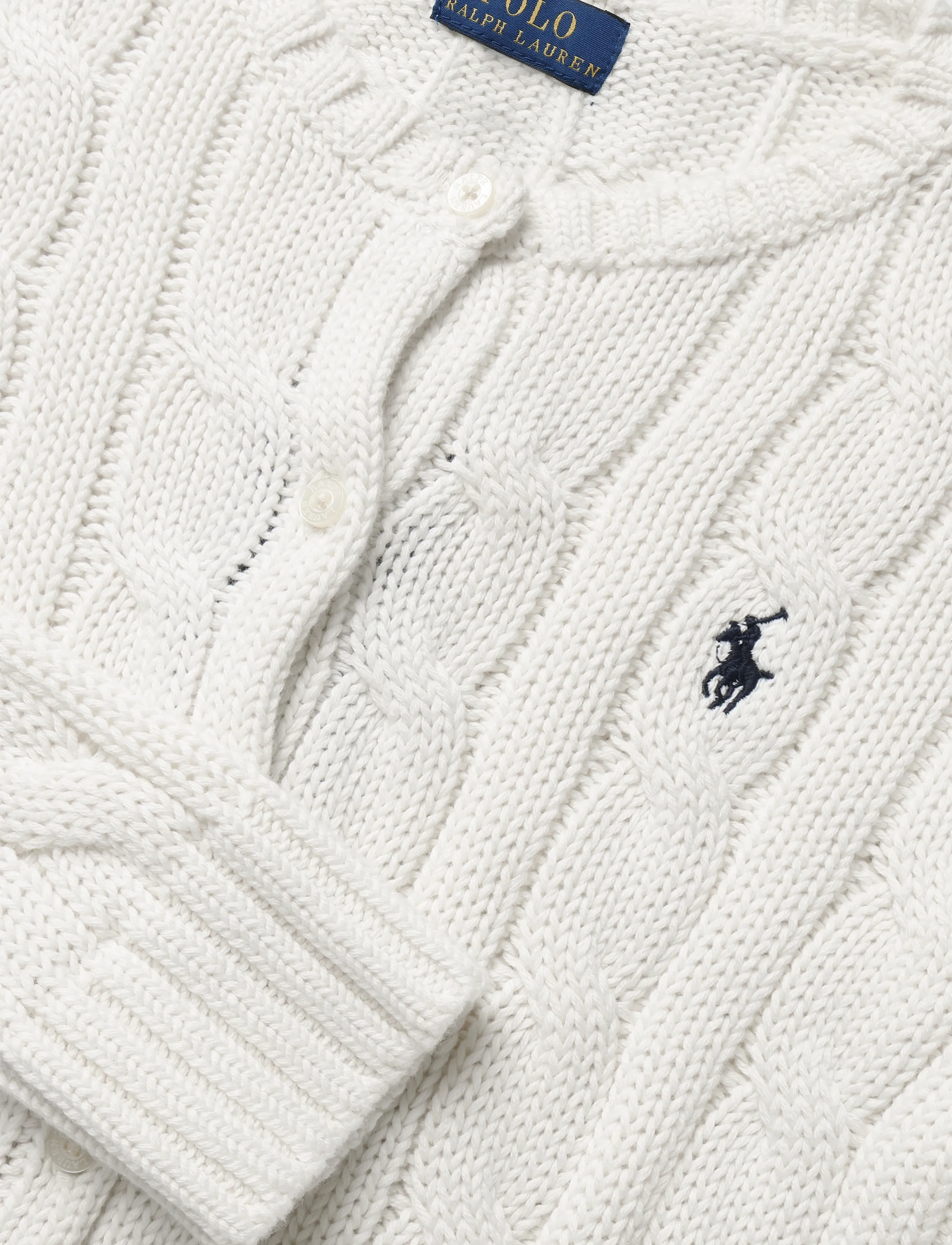 Ralph Lauren Kids - 20/2 COTTON-SWEATER-CARDIGAN - kardiganid - nevis - 2