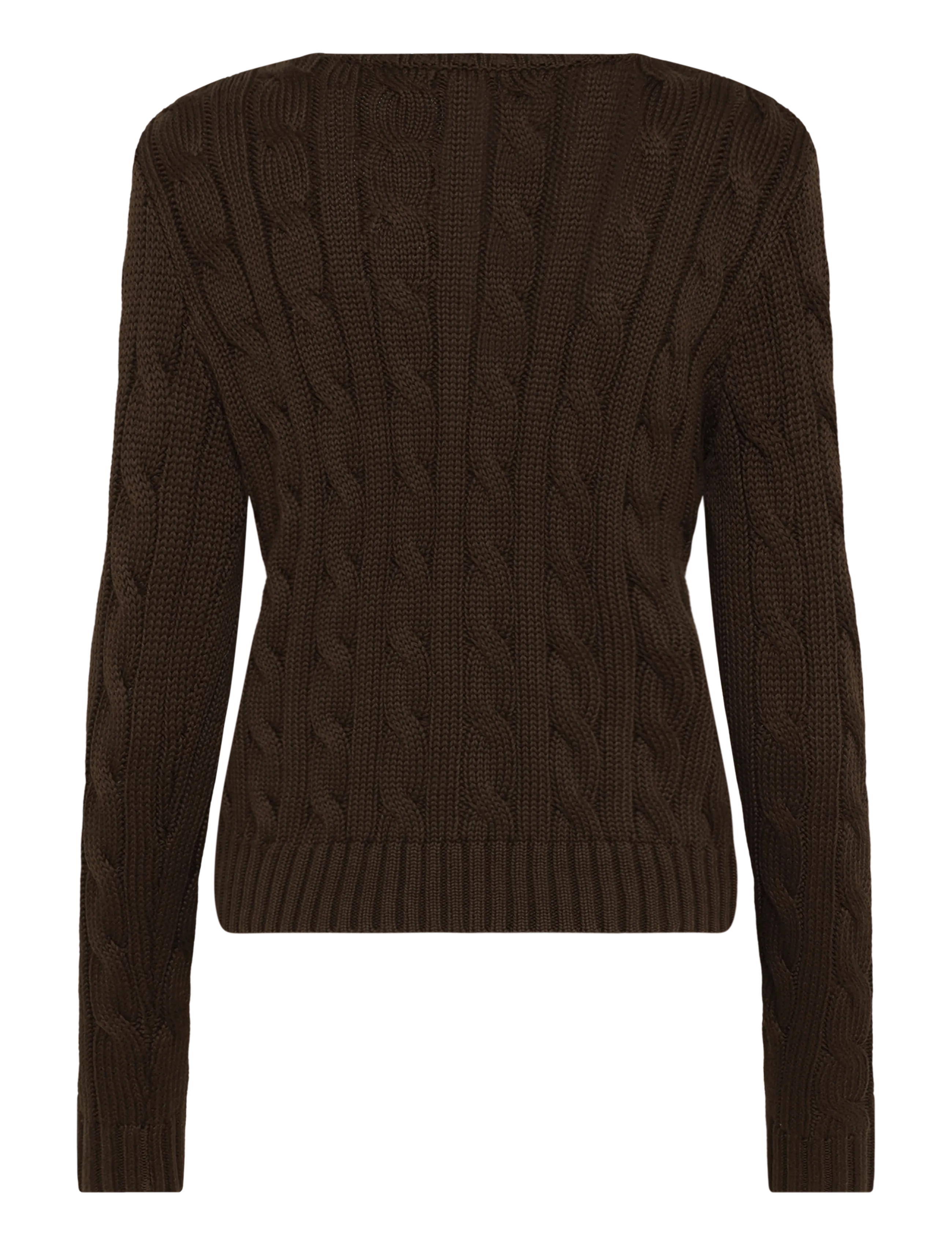 Ralph Lauren Kids - 20/2 COTTON-SWEATER-CARDIGAN - cardigans - nutmeg brown - 1