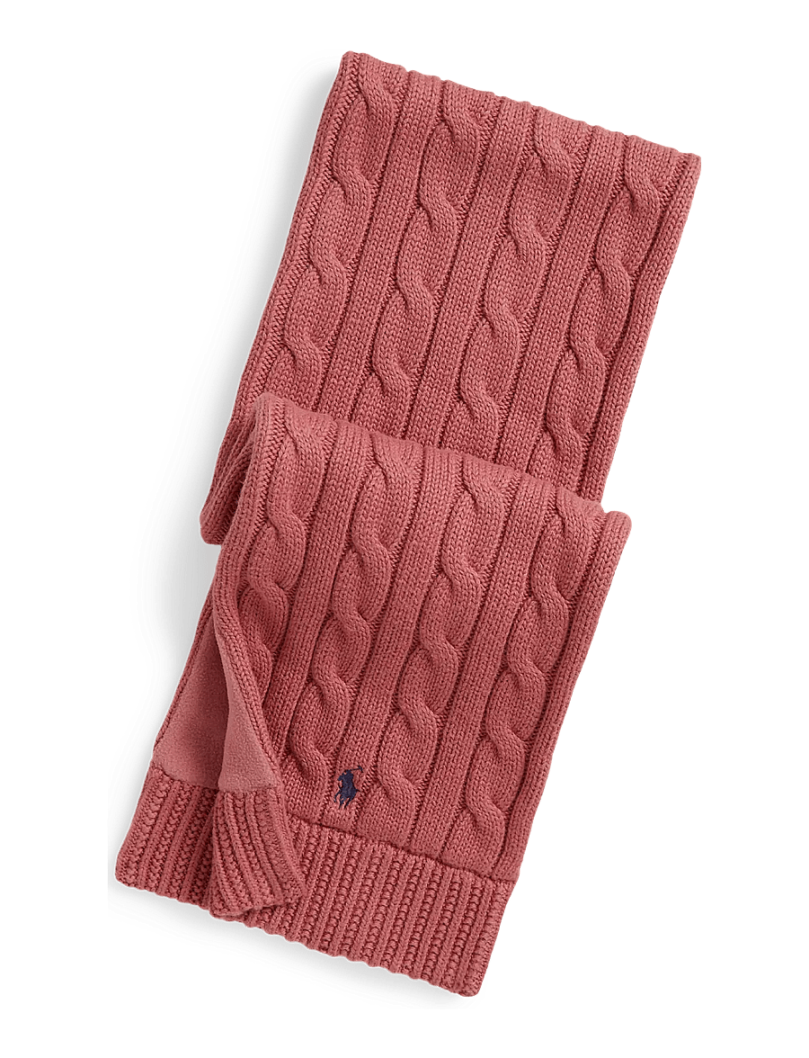 Ralph Lauren Kids - Cable-Knit Cotton Scarf - canvas pink - 0