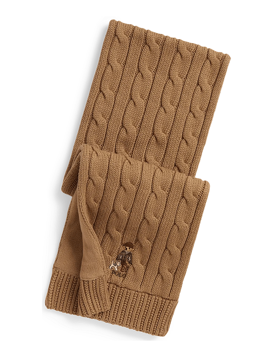 Ralph Lauren Kids - Polo Bear Cotton Scarf - berkshire tan - 0