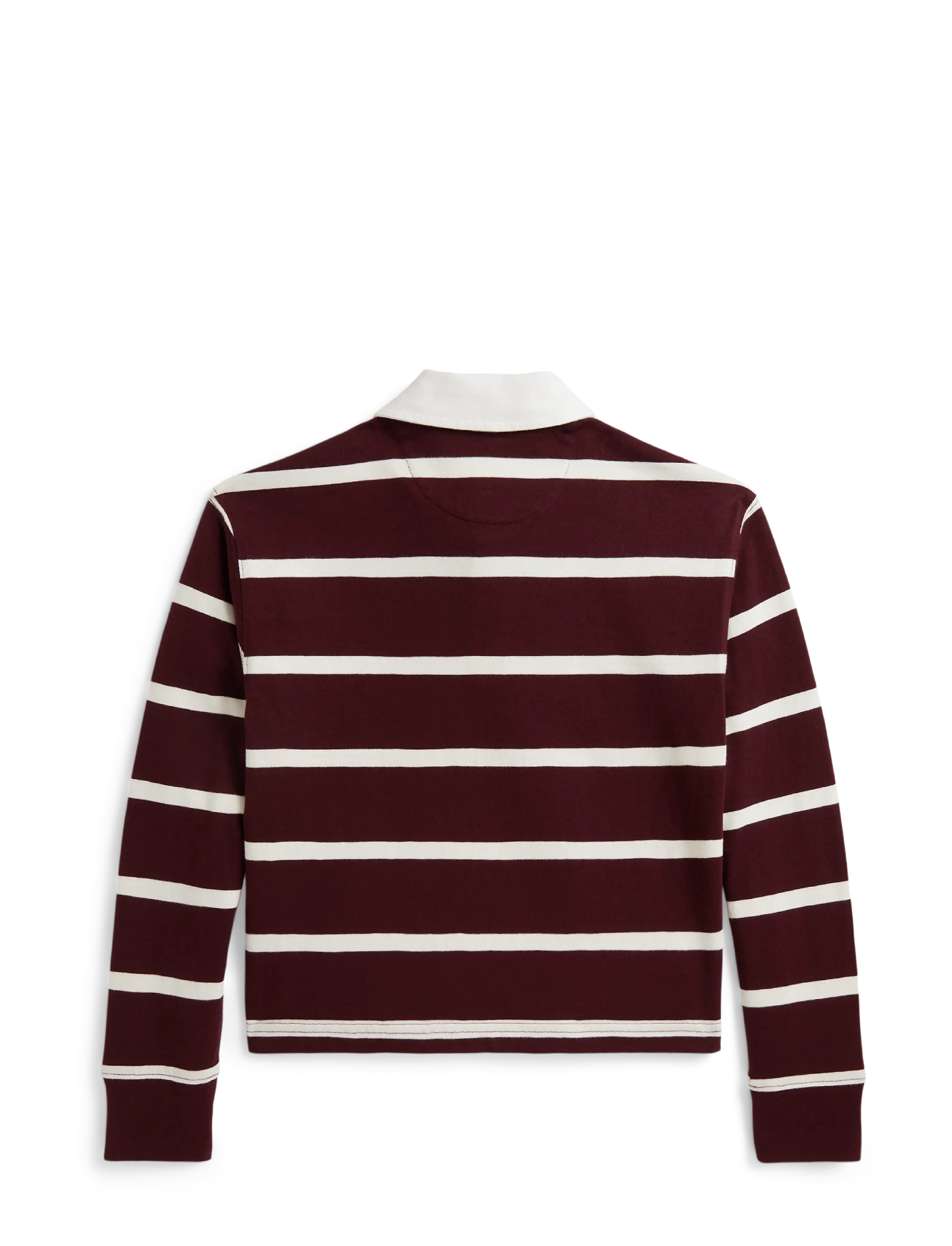 Ralph Lauren Kids - Striped Cotton Jersey Rugby Shirt - rich ruby/estate cream - 2