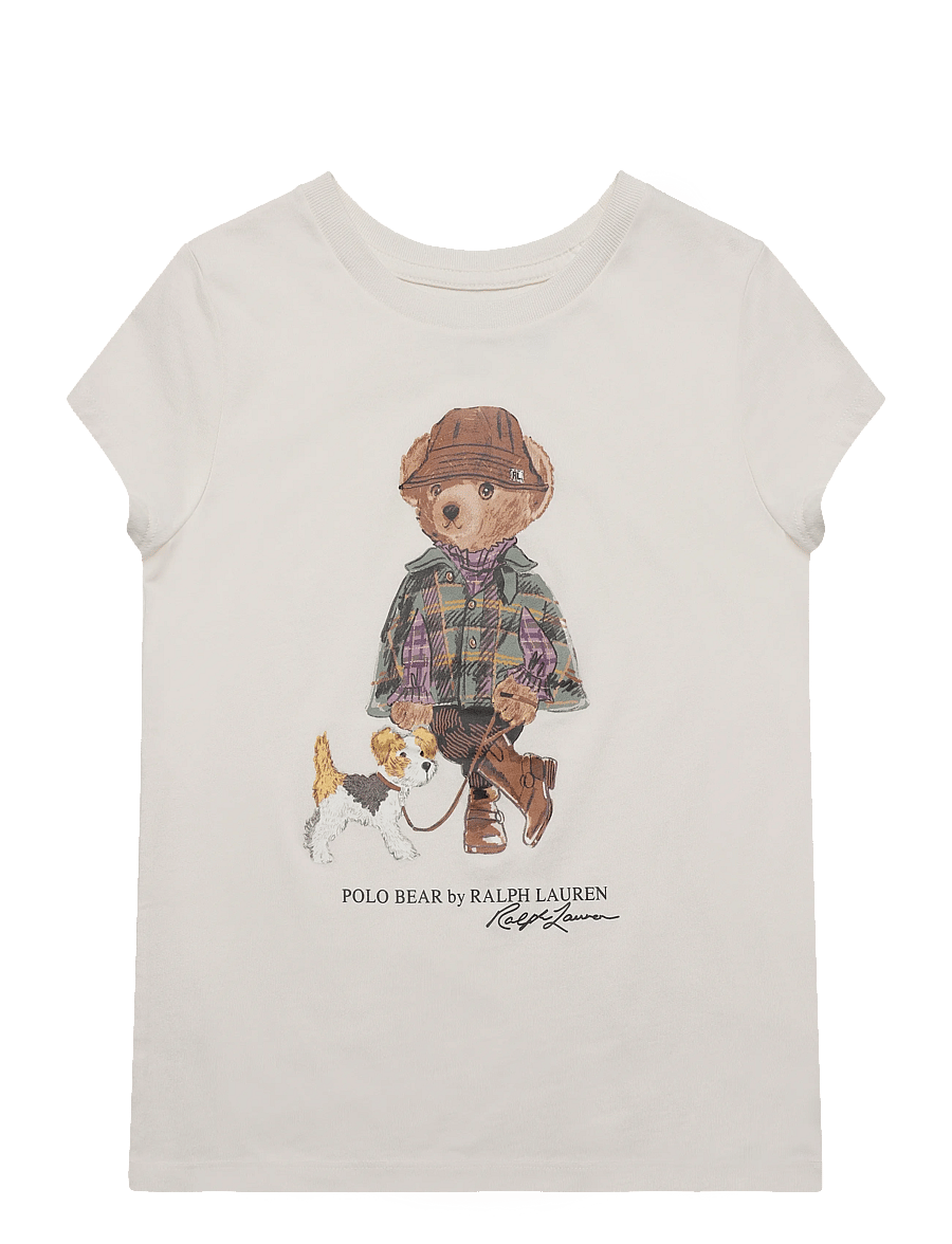 Ralph Lauren Kids - 26/1 JERSEY-KNT-T-SHIRT - kurzärmelige - estate cream - 0