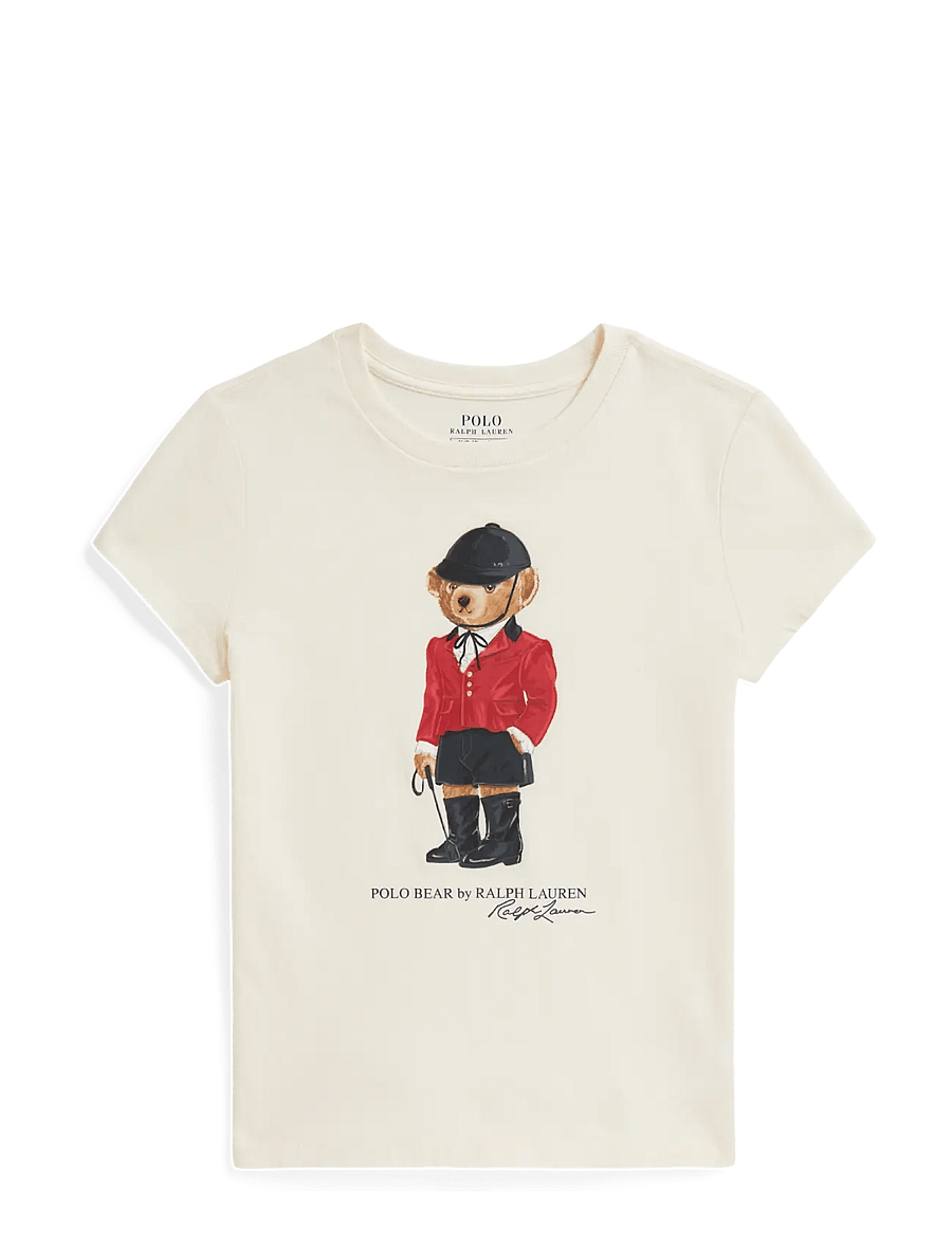 Ralph Lauren Kids - Polo Bear Cotton Tee - kurzärmelige - clubhouse cream - 0
