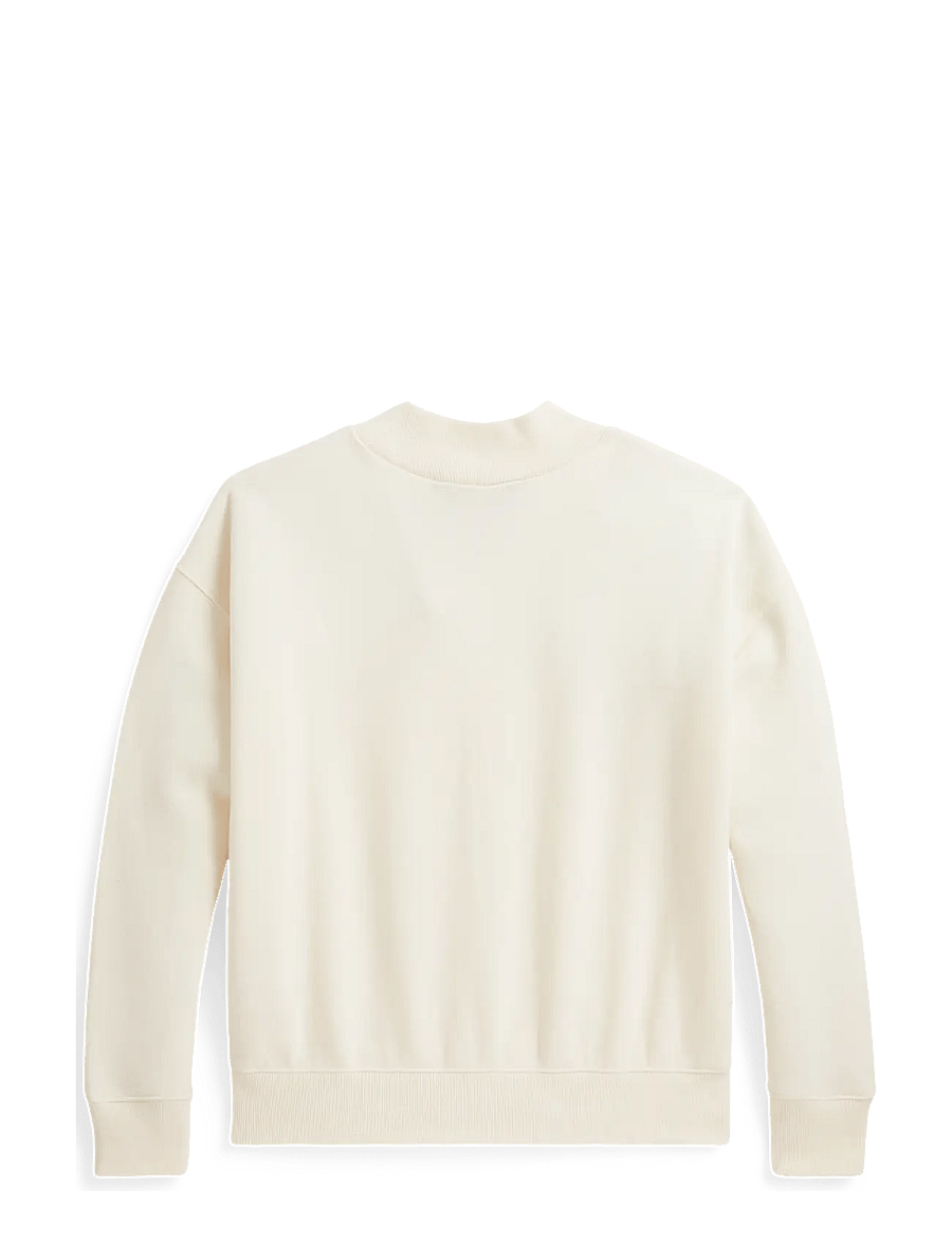 Ralph Lauren Kids - Polo Bear Fleece Boxy Sweatshirt - sweatshirts - clubhouse cream - 1