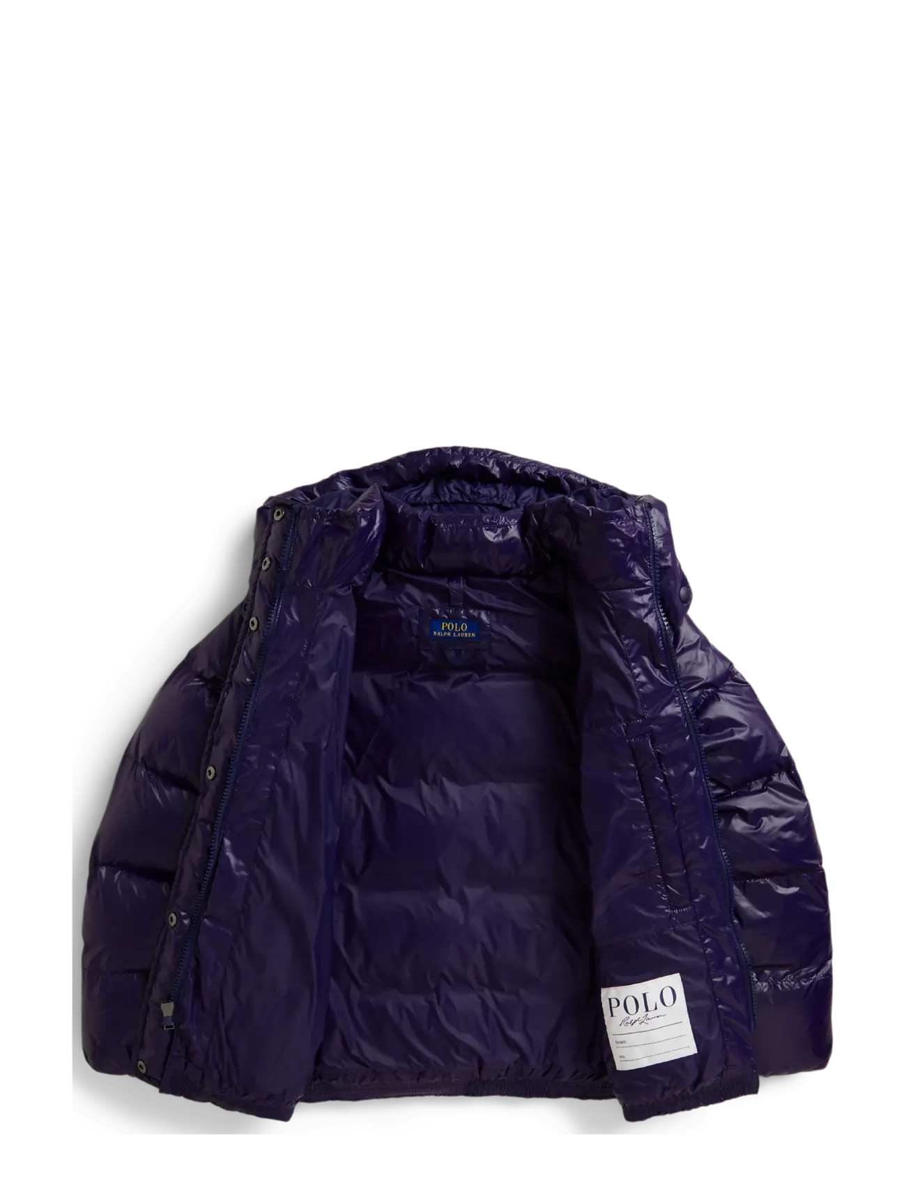 Ralph Lauren Kids Glossy Down Hooded Jacket - Teens 140-176 - NEWPORT NAVY / navy
