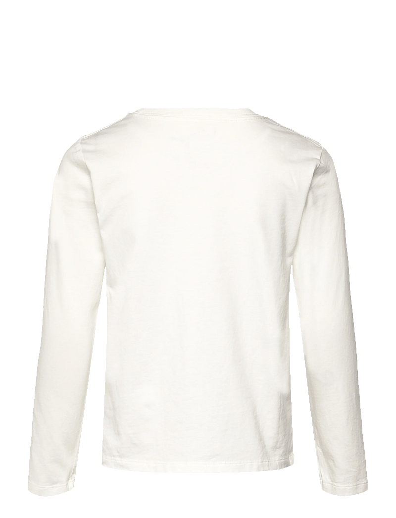 Ralph Lauren Kids - Polo Bear Cotton Long-Sleeve Tee - langærmede t-shirts - trophy cream - 1