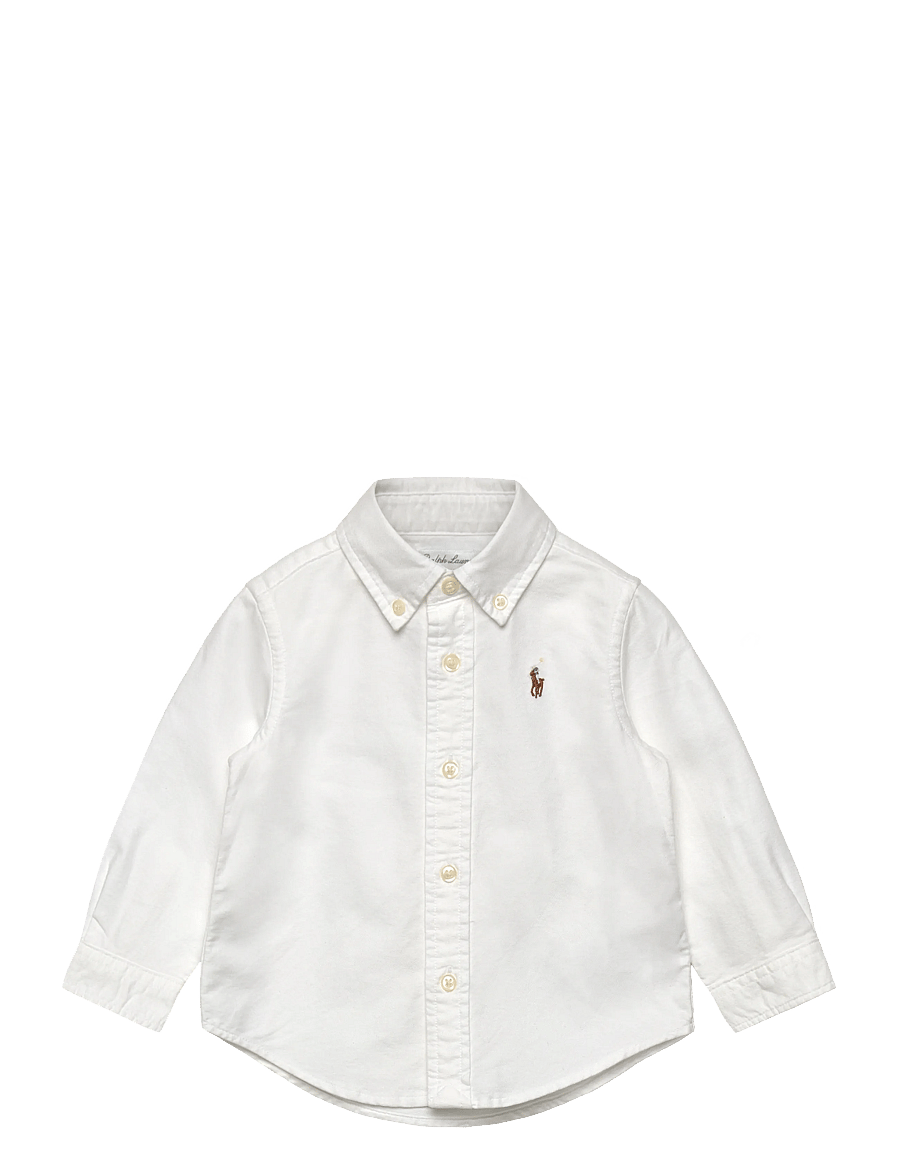 Ralph Lauren Kids - The Iconic Oxford Shirt - pikkade varrukatega särgid - white - 0