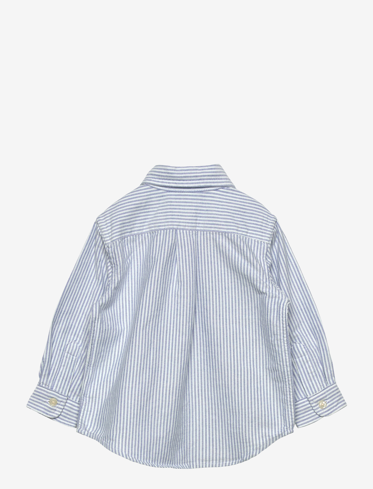 Ralph Lauren Kids - Striped Cotton Oxford Shirt - langärmlige hemden - lt blue stripe - 1