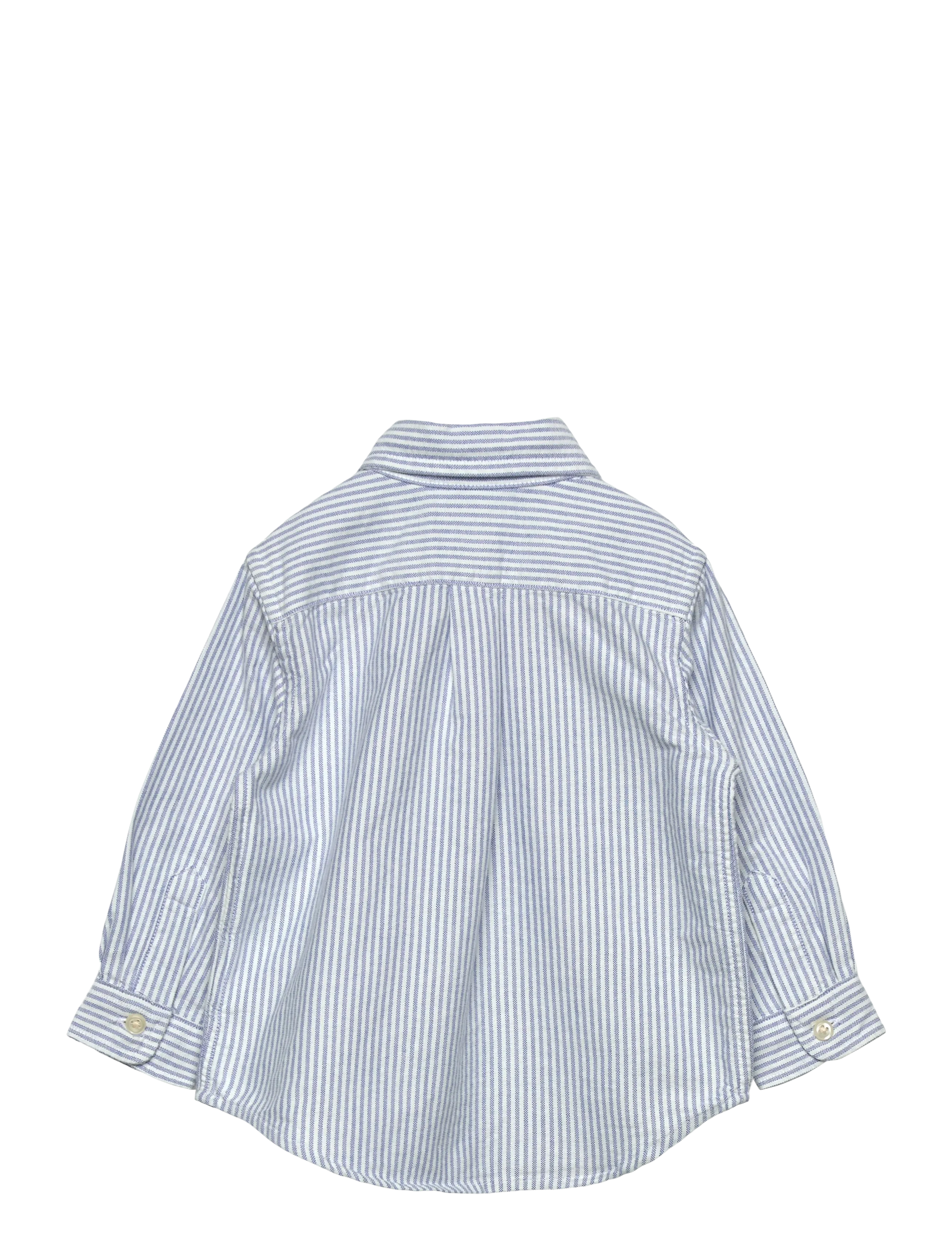 Ralph Lauren Kids - Striped Cotton Oxford Shirt - langärmlige hemden - lt blue stripe - 1