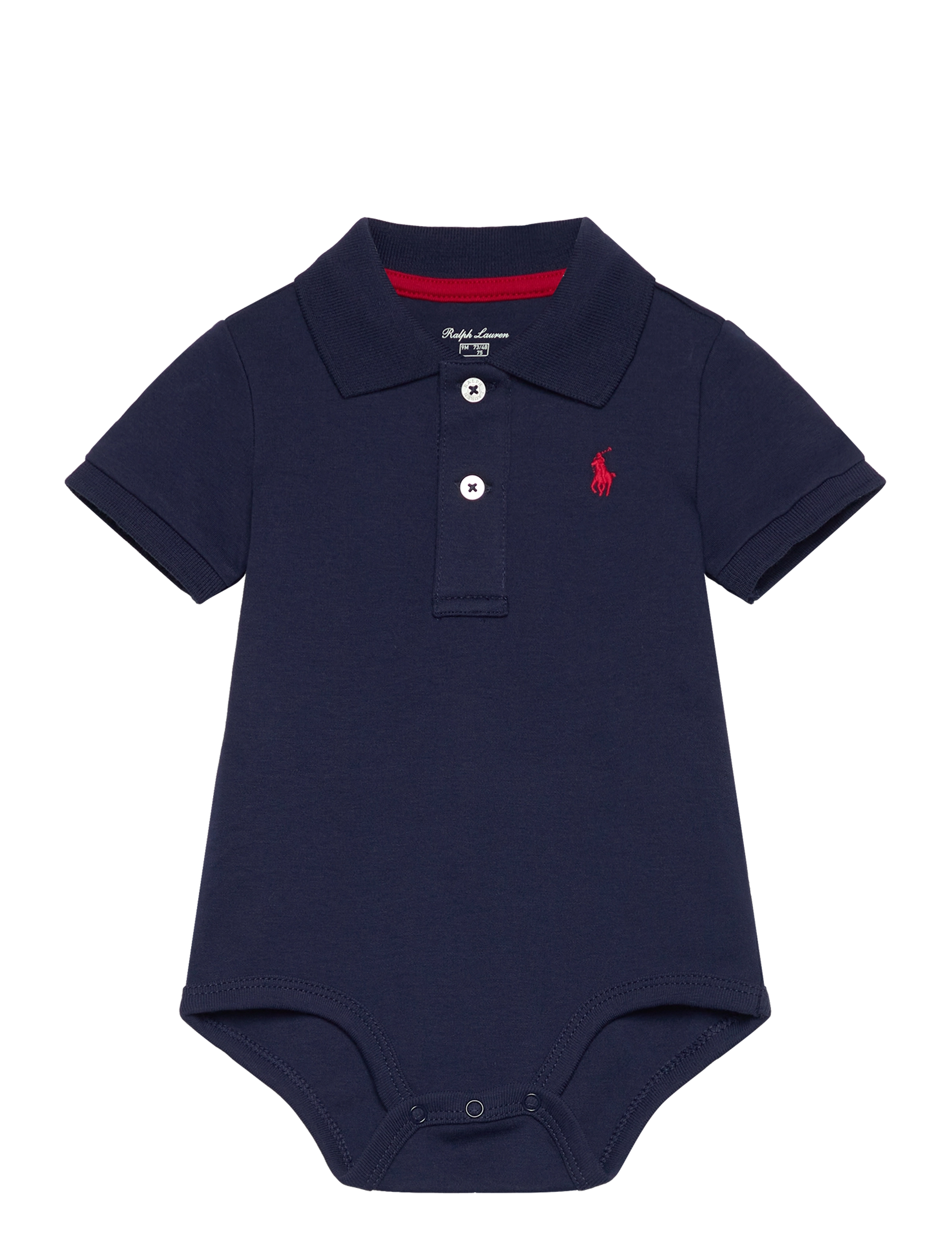 Ralph Lauren Kids INTERLOCK-SS POLO-OP-BDY - Lühikeste varrukatega bodid - REFINED NAVY / navy