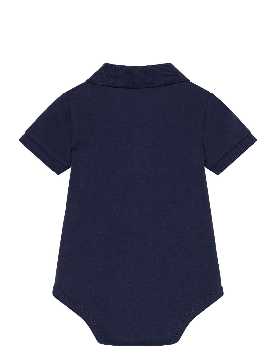 Ralph Lauren Kids - INTERLOCK-SS POLO-OP-BDY - kurzärmelige bodys - refined navy - 1