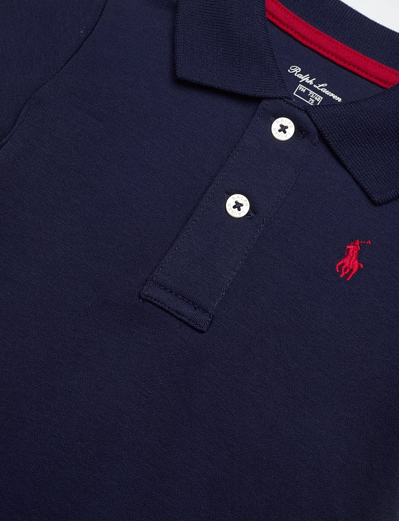 Ralph Lauren Kids - INTERLOCK-SS POLO-OP-BDY - kurzärmelige bodys - refined navy - 2