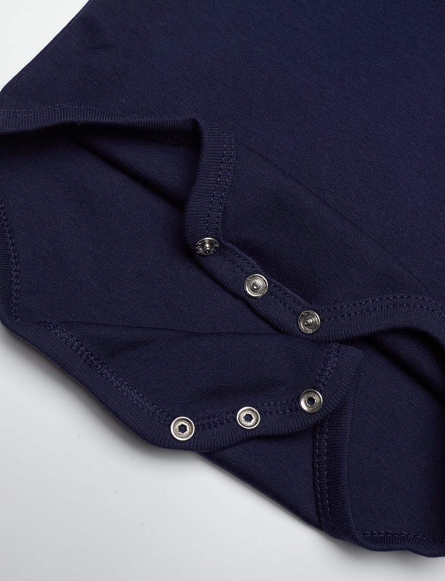 Ralph Lauren Kids - INTERLOCK-SS POLO-OP-BDY - kurzärmelige bodys - refined navy - 3