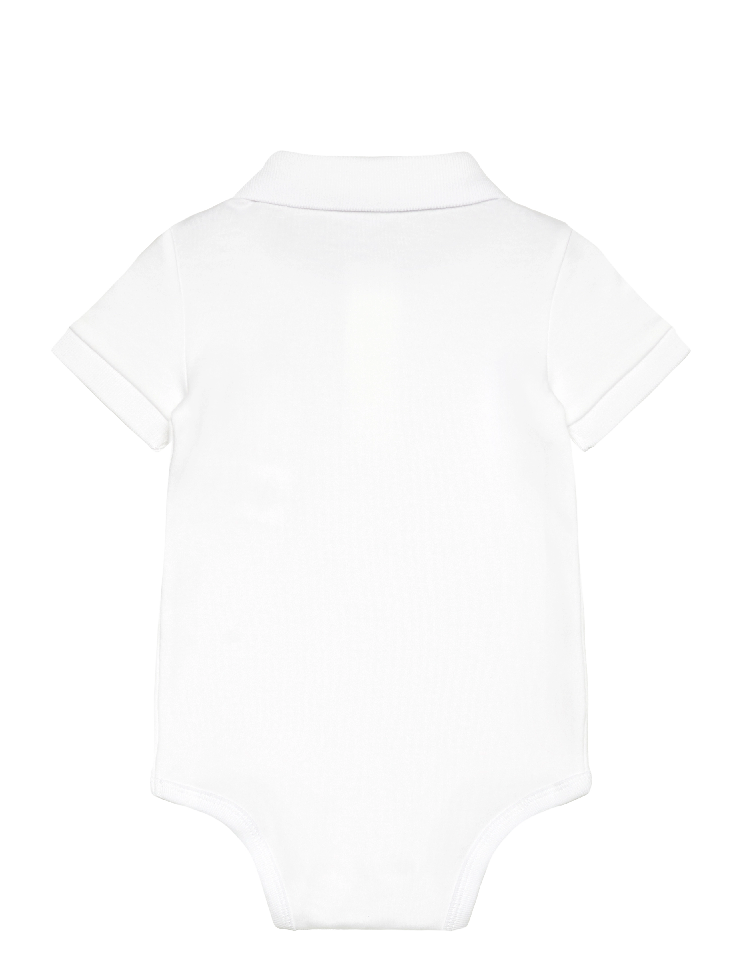 Ralph Lauren Kids - INTERLOCK-SS POLO-OP-BDY - bodies à manches courtes - white - 1