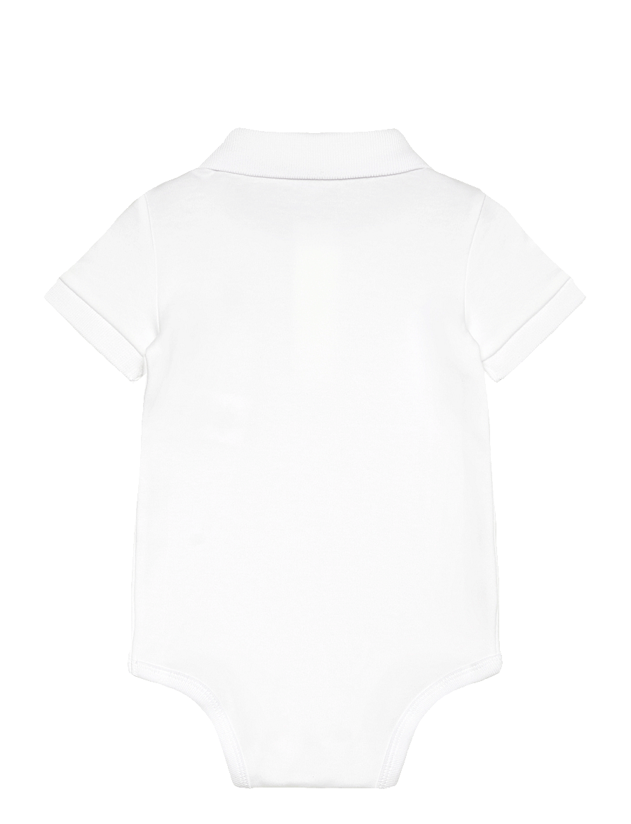 Ralph Lauren Kids - INTERLOCK-SS POLO-OP-BDY - bodies à manches courtes - white - 1