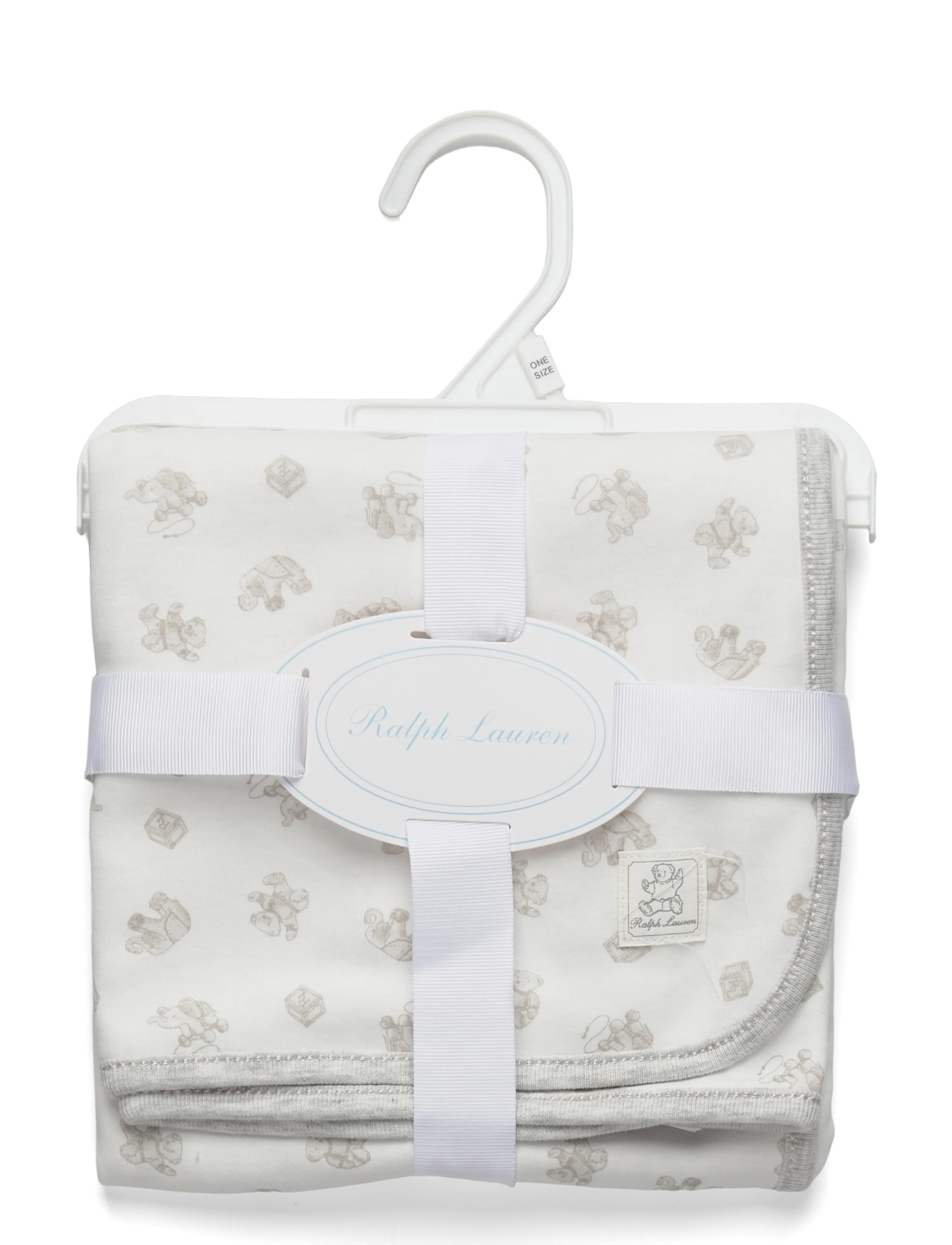 Ralph Lauren Kids - Polo Bear Cotton Blanket - paper white multi - 2