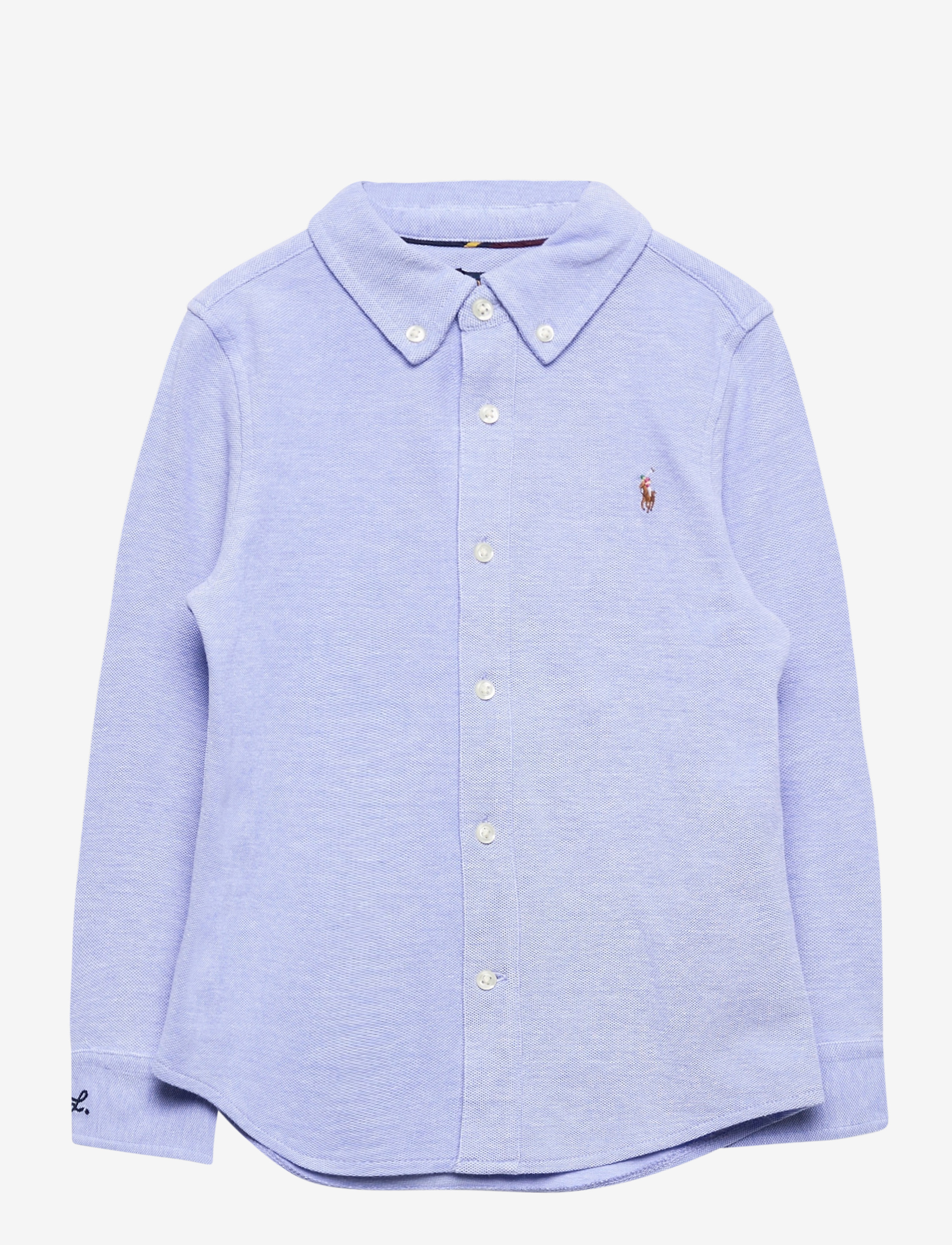 Ralph Lauren Kids - Knit Cotton Oxford Shirt - harbor island blu - 0