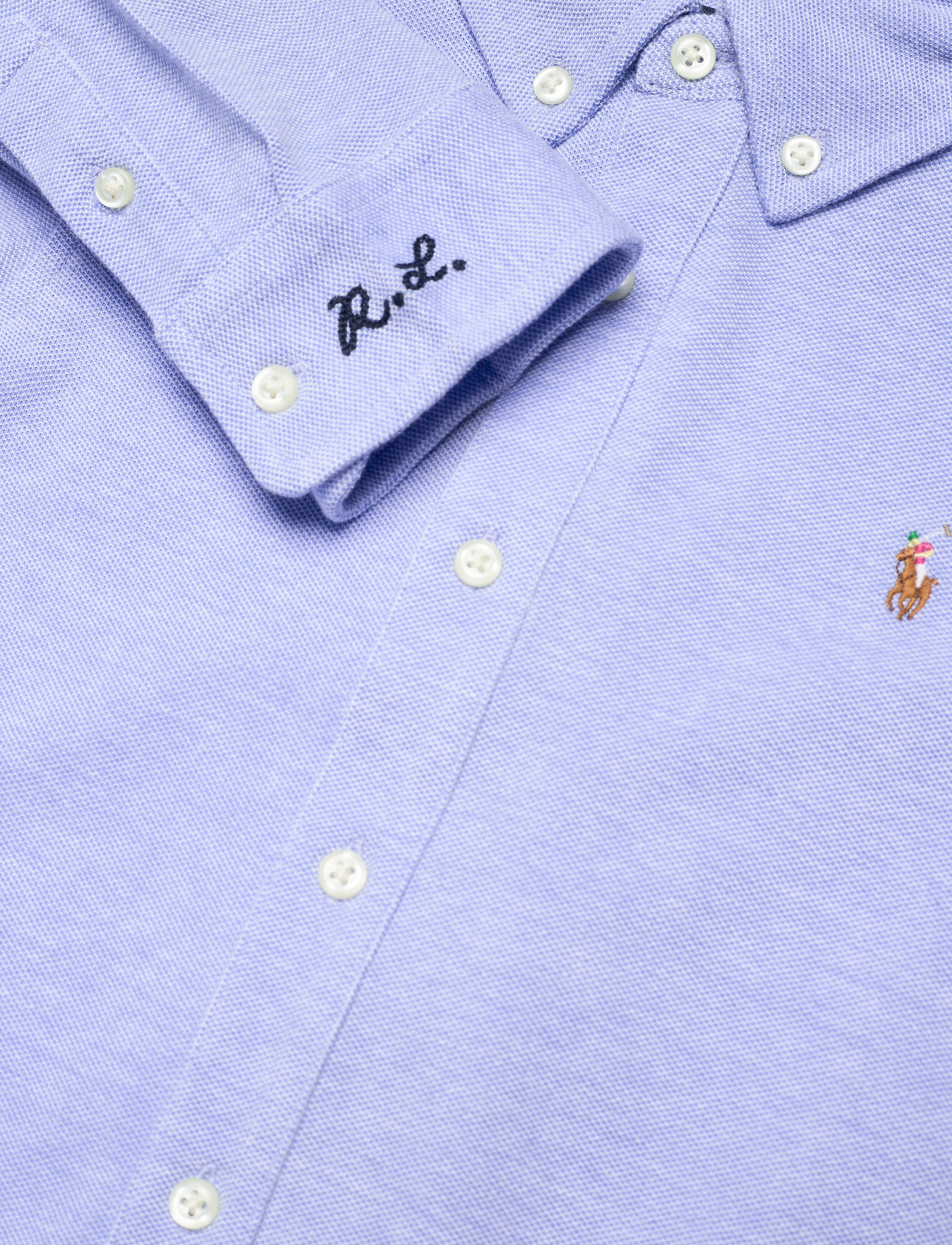 Ralph Lauren Kids - Knit Cotton Oxford Shirt - harbor island blu - 2