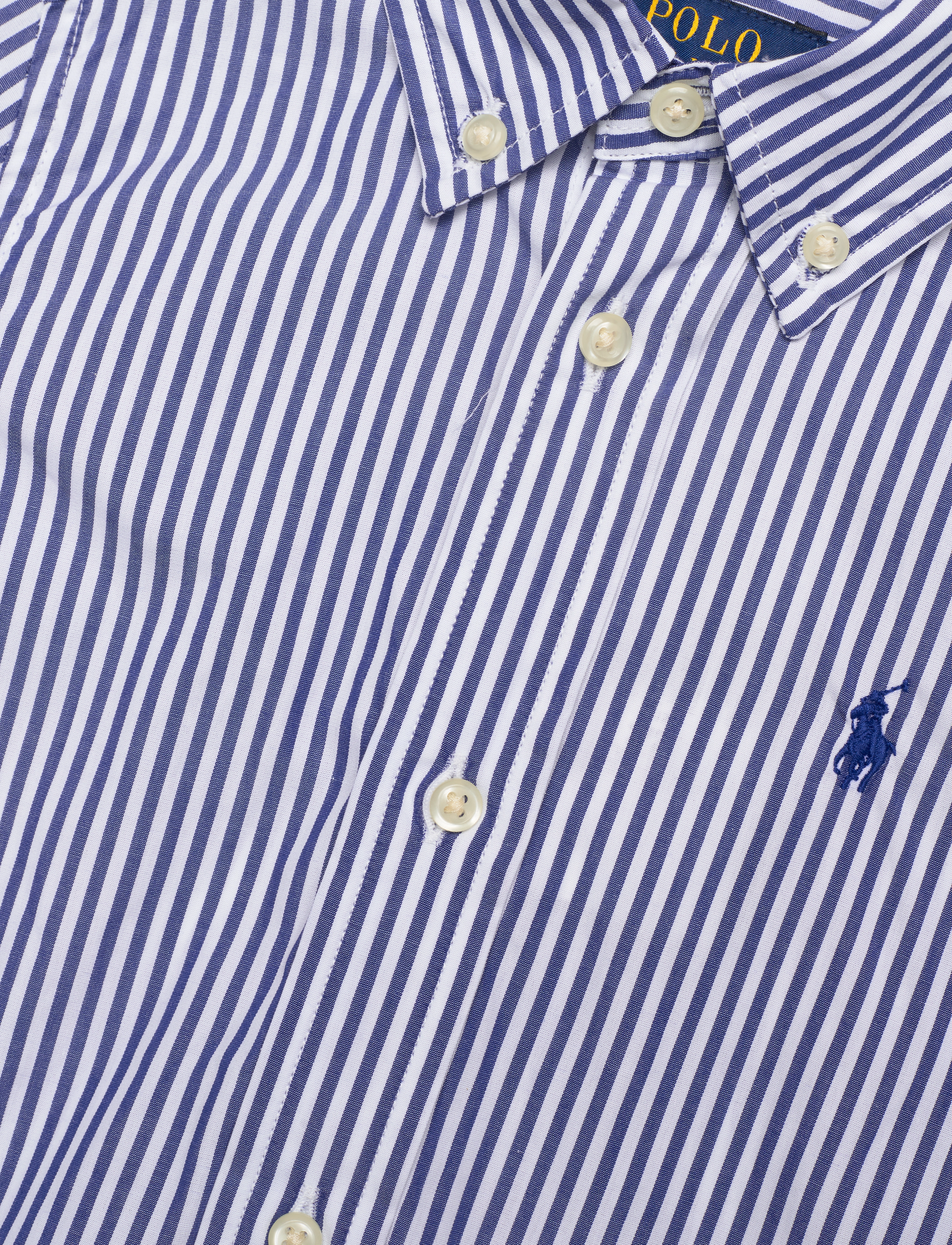 Ralph Lauren Kids - Striped Cotton Poplin Shirt - 4655a navy/white - 2