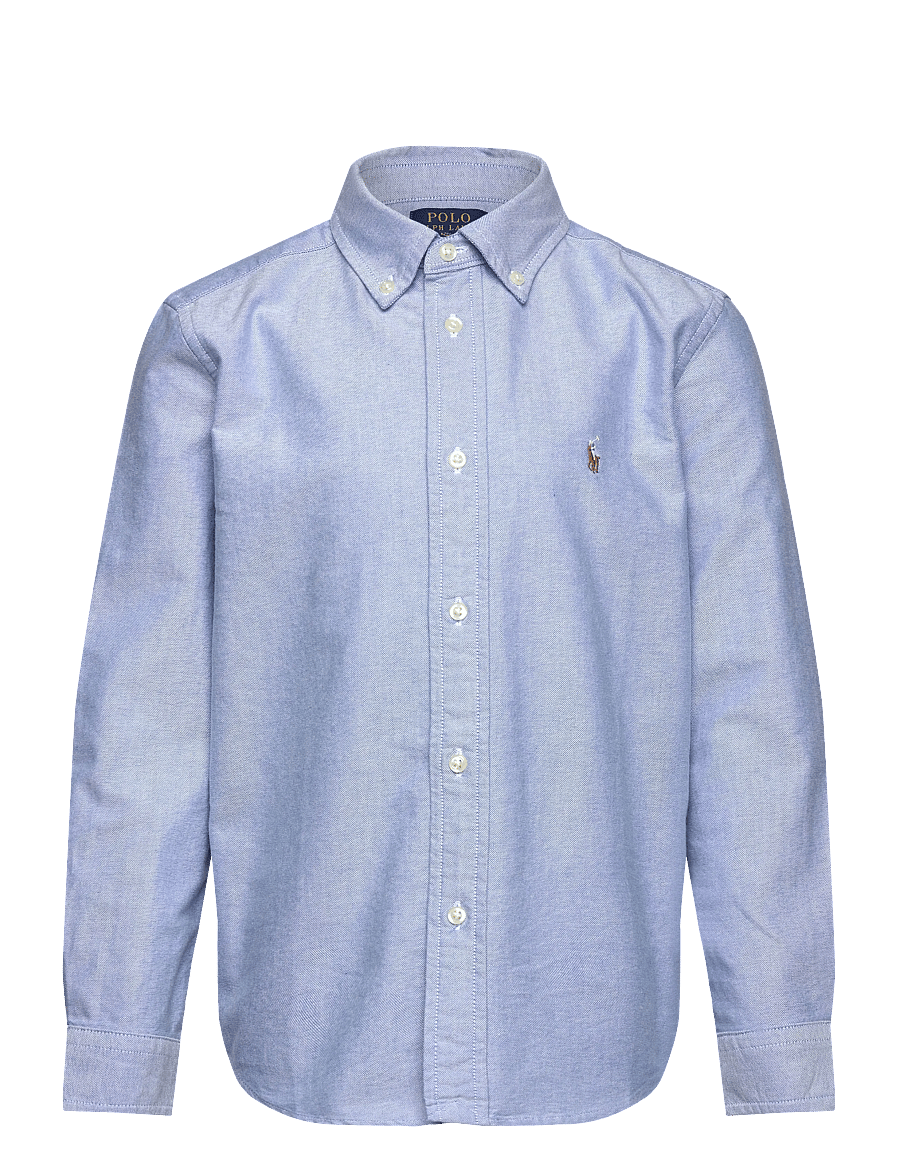 Ralph Lauren Kids - The Iconic Oxford Shirt - langærmede skjorter - blue - 0