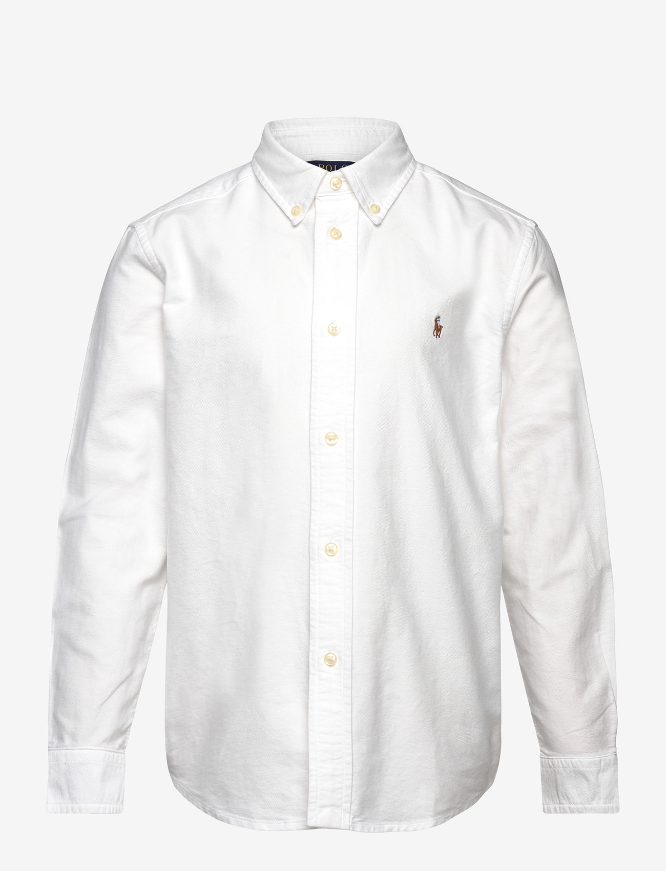 Ralph Lauren Kids - OXFORD-LS BD-TP-SHT - långärmade skjortor - white - 0