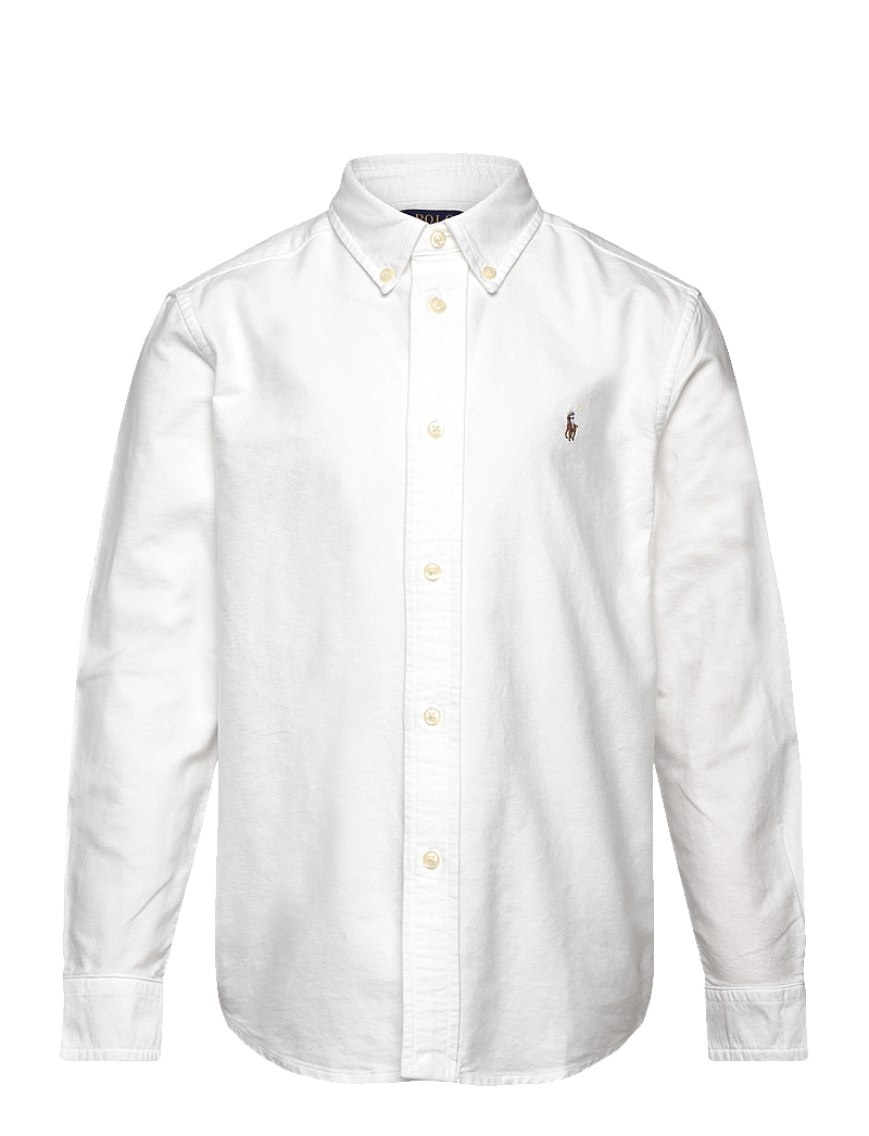 Ralph Lauren Kids - OXFORD-LS BD-TP-SHT - långärmade skjortor - white - 0