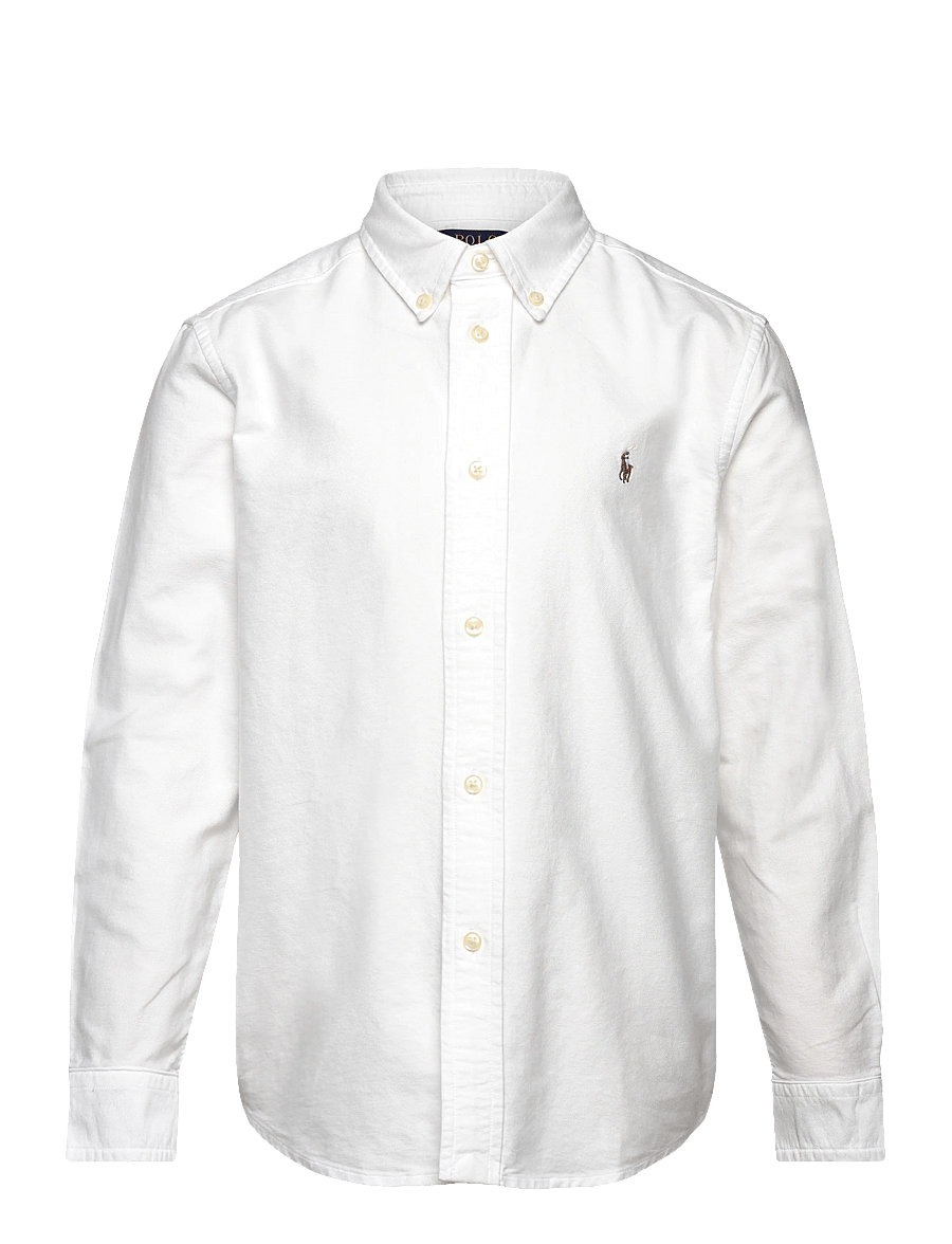 Ralph Lauren Kids - The Iconic Oxford Shirt - langærmede skjorter - white - 0
