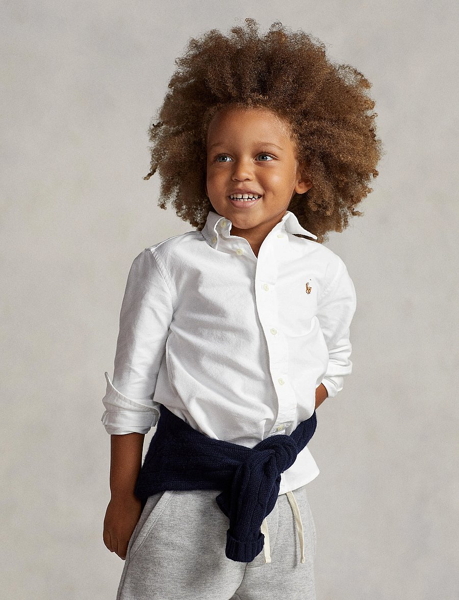 Ralph Lauren Kids - The Iconic Oxford Shirt - langærmede skjorter - white - 2