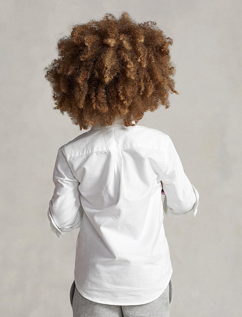 Ralph Lauren Kids - OXFORD-LS BD-TP-SHT - långärmade skjortor - white - 3