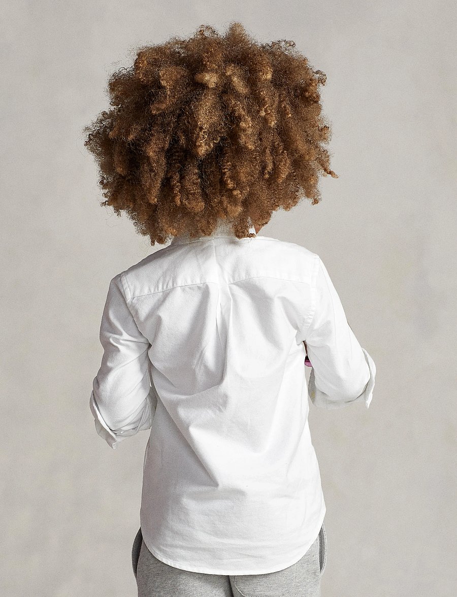 Ralph Lauren Kids - The Iconic Oxford Shirt - langærmede skjorter - white - 3
